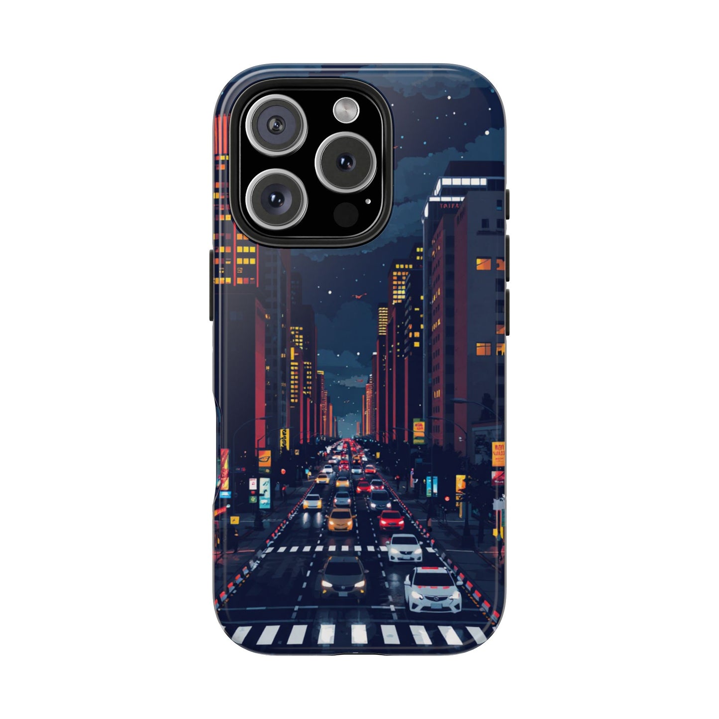 Urban Nightlife Tough Phone Case - Durable & Stylish Protection