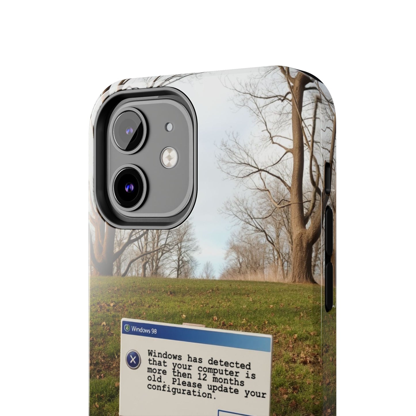 Durable Phone Case with Windows 98 Error Message Design - Perfect Gift for Tech Lovers