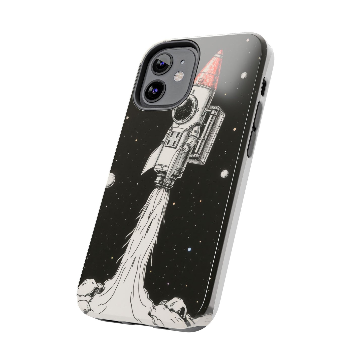 Cool Tough Phone Case for iPhone - Astro-Rocket Bond