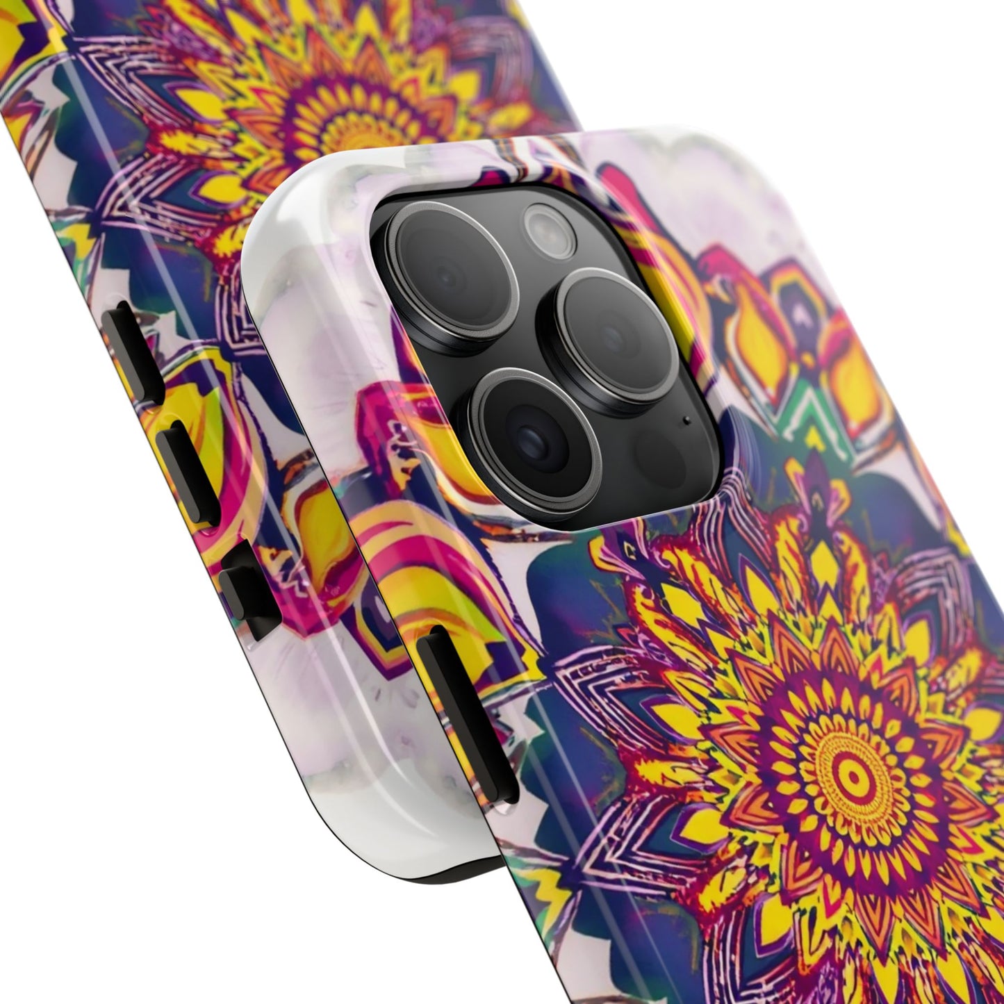 Vibrant Mandala Tough Phone Case - Boho Style Protection - for iPhone
