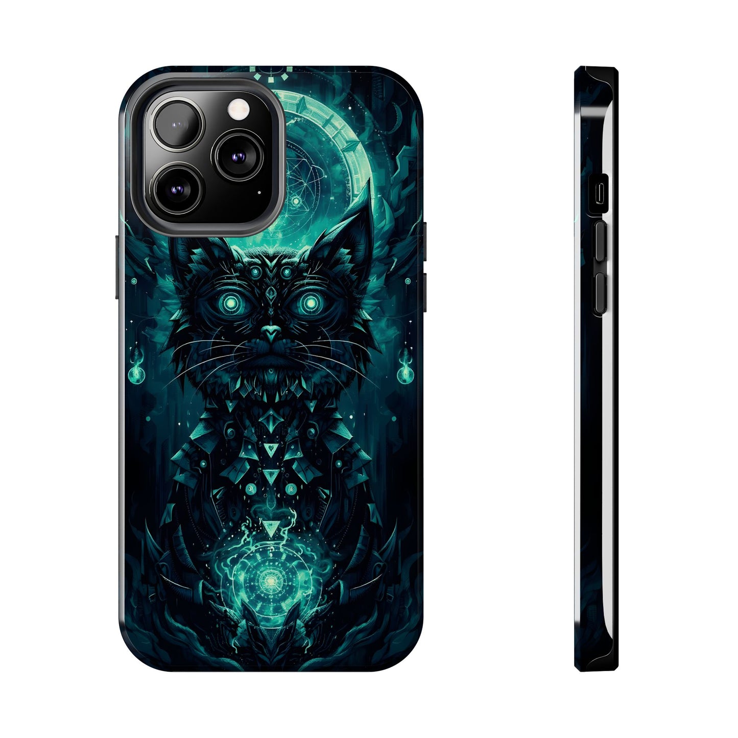 Mystical Dark Cat Phone Case - Tough Protective Cover for Cat Lovers - for iPhone