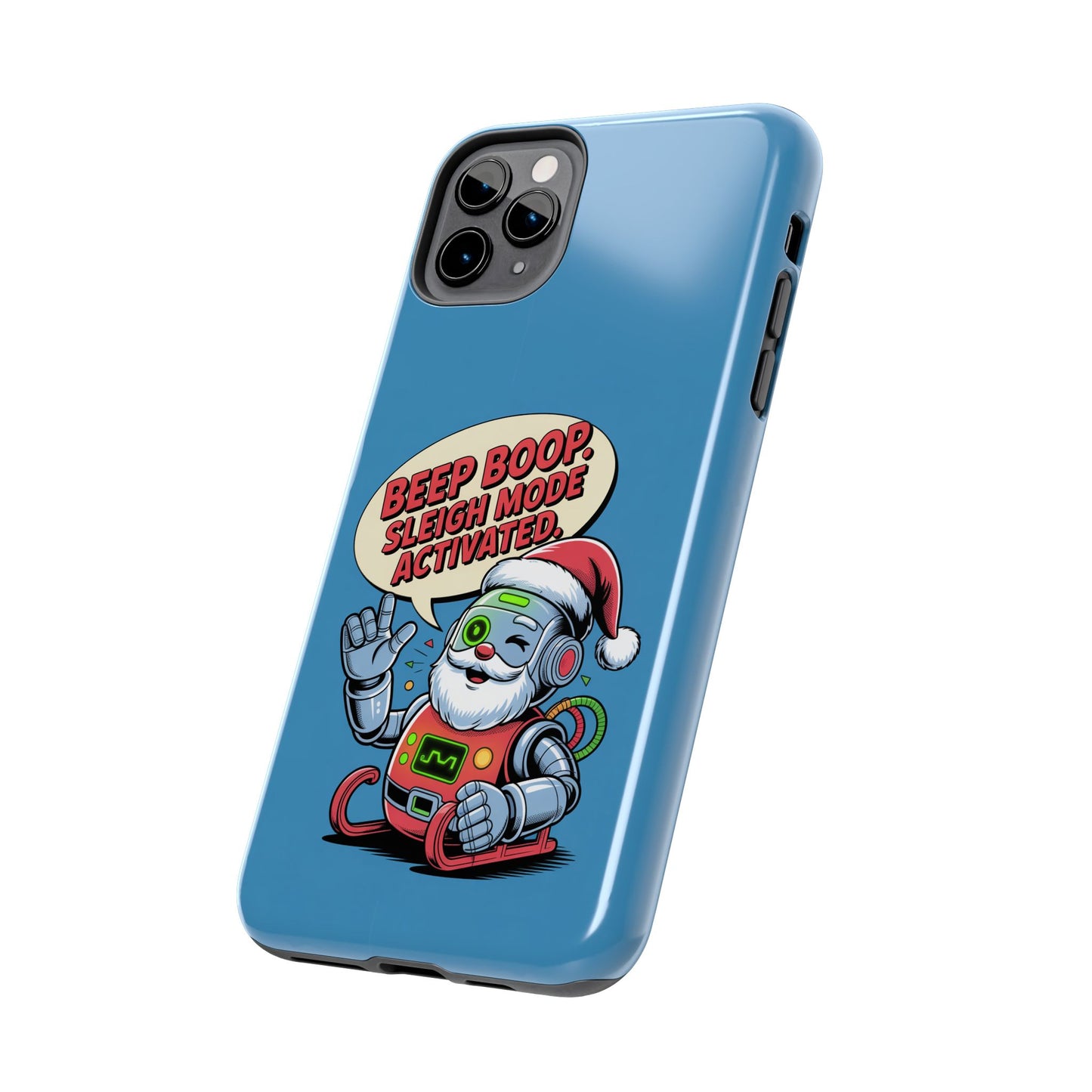 Funny Robot Holiday Phone Case - Beep Boop Sleigh Mode Activated