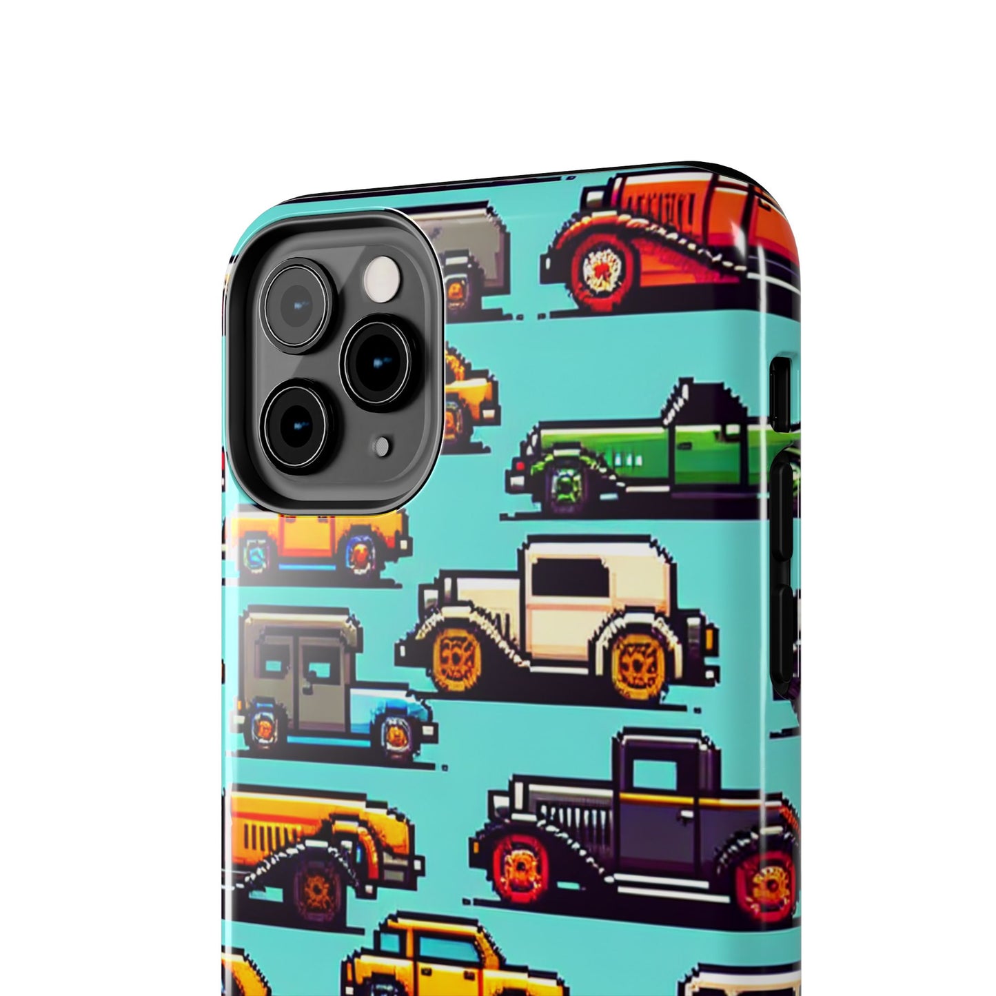 Retro Car Pixel Art Tough Phone Case - Durable & Stylish Protection - for iPhone