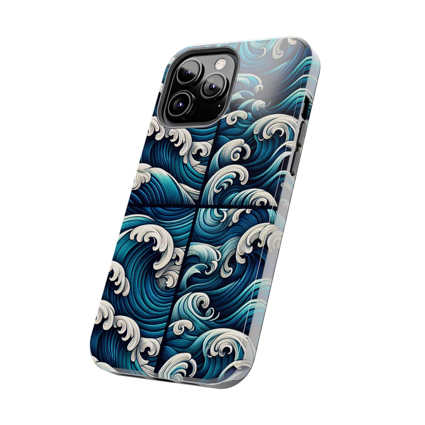 Ocean Waves Tough Phone Case - Durable Protection with Artistic Design - for iPhone