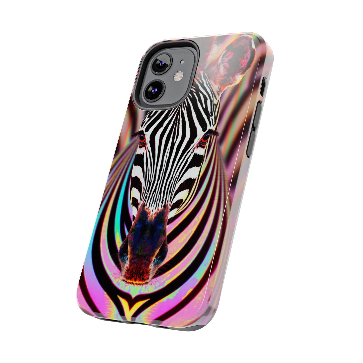 Vibrant Zebra Tough Phone Case - Unique Animal Design for Wild Spirit