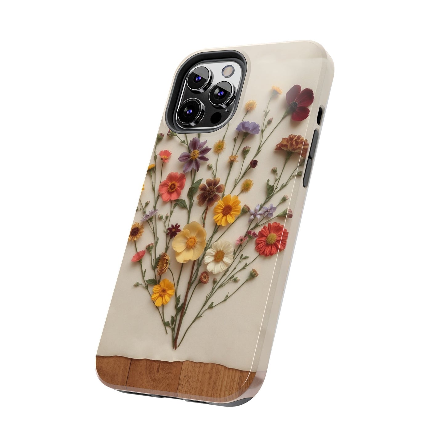 Floral Tough Phone Case - Durable Protection with Nature-Inspired Design