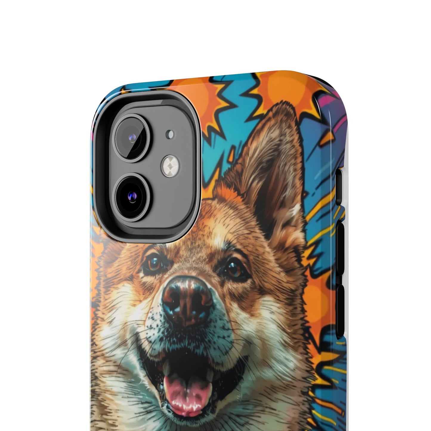 Vibrant Corgi Tough Phone Case - Fun Design for Pet Lovers