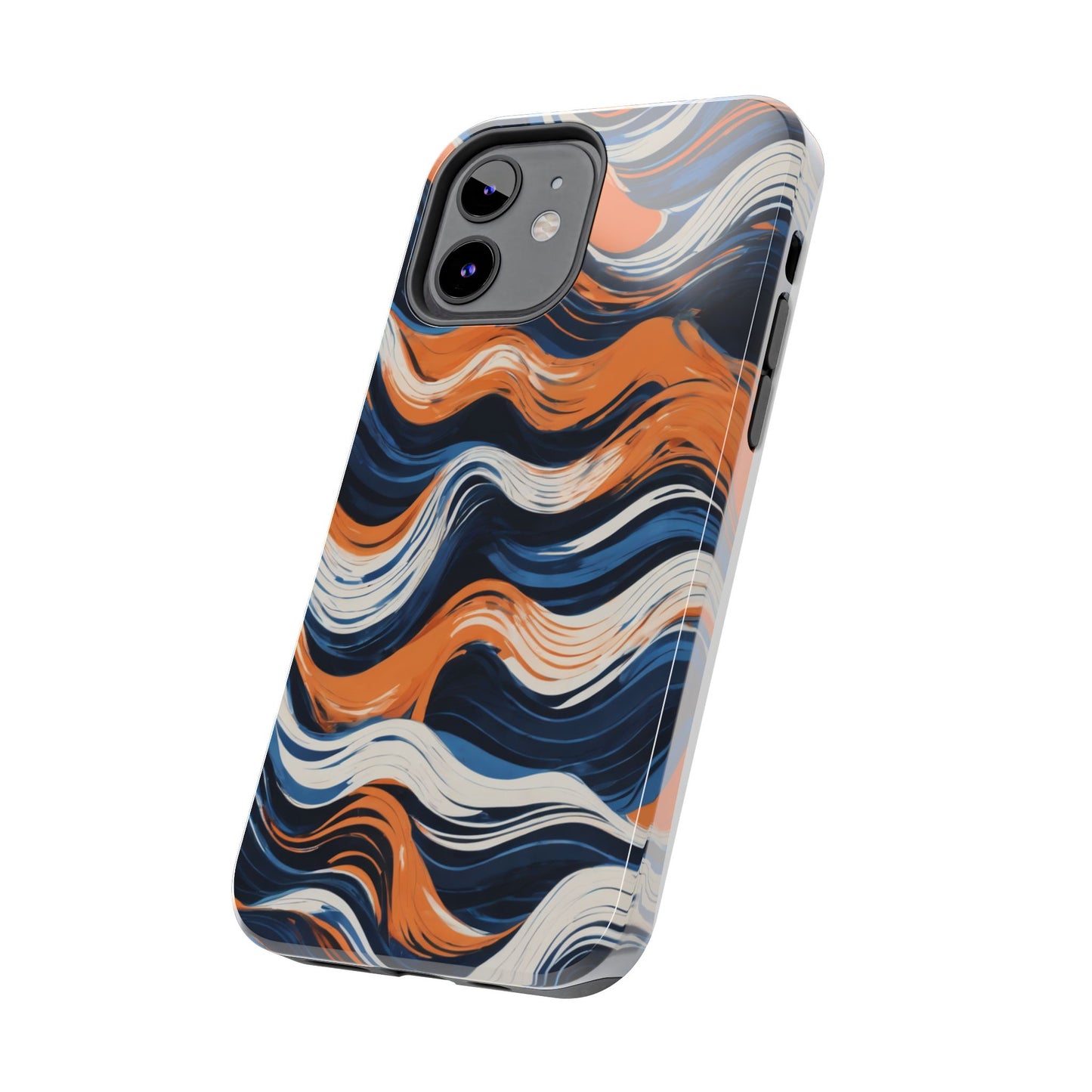 Wave Pattern Tough Phone Case - Stylish and Durable for Modern Lifestyle - for iPhone