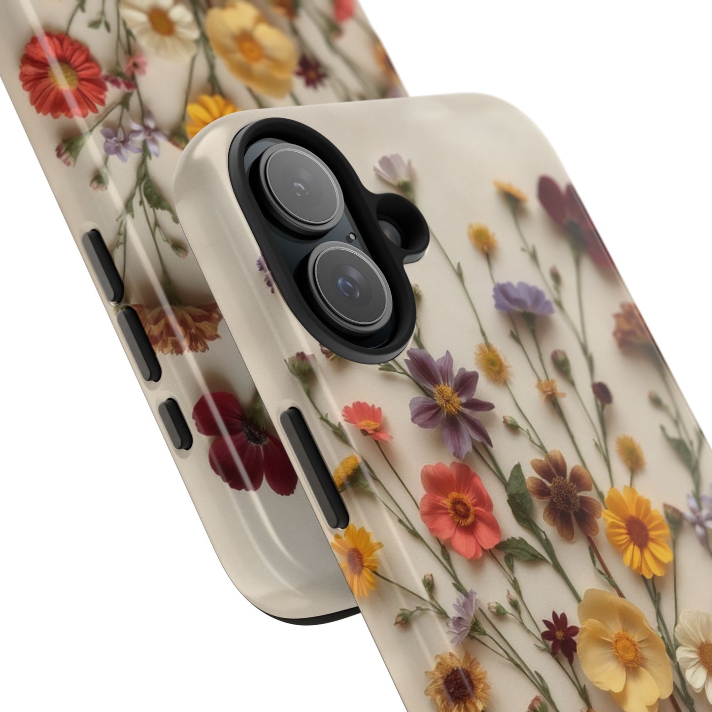 Floral Tough Phone Case - Durable Protection with Nature-Inspired Design