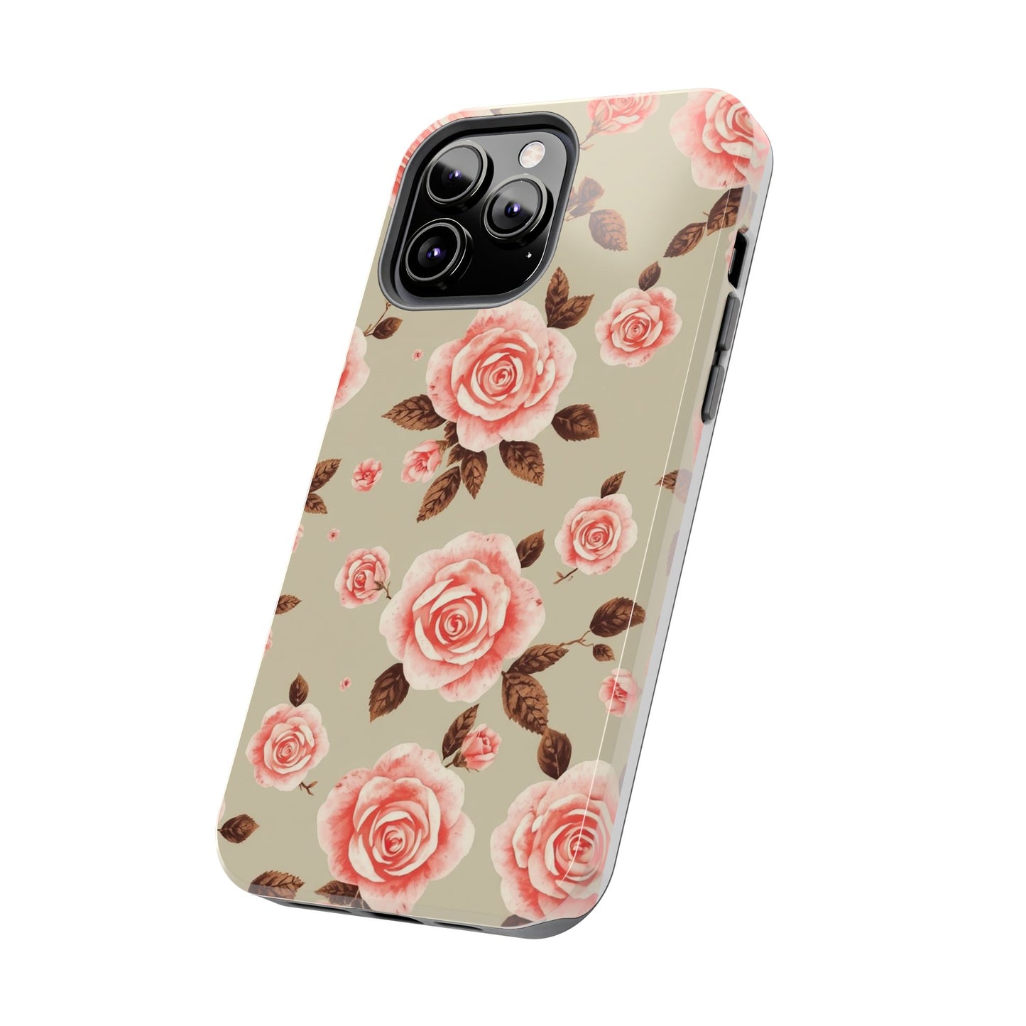 Elegant Floral Tough Phone Case for Stylish Protection - for iPhone