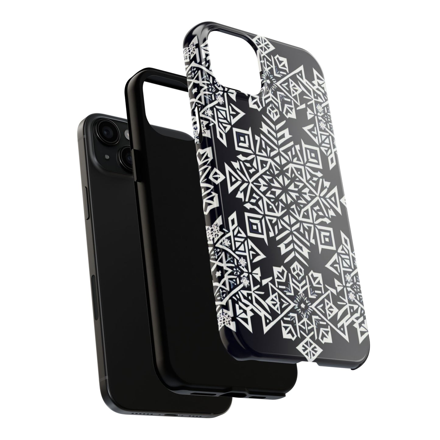 Winter Wonderland Tough Phone Case - Digital Snowflake - for iPhone