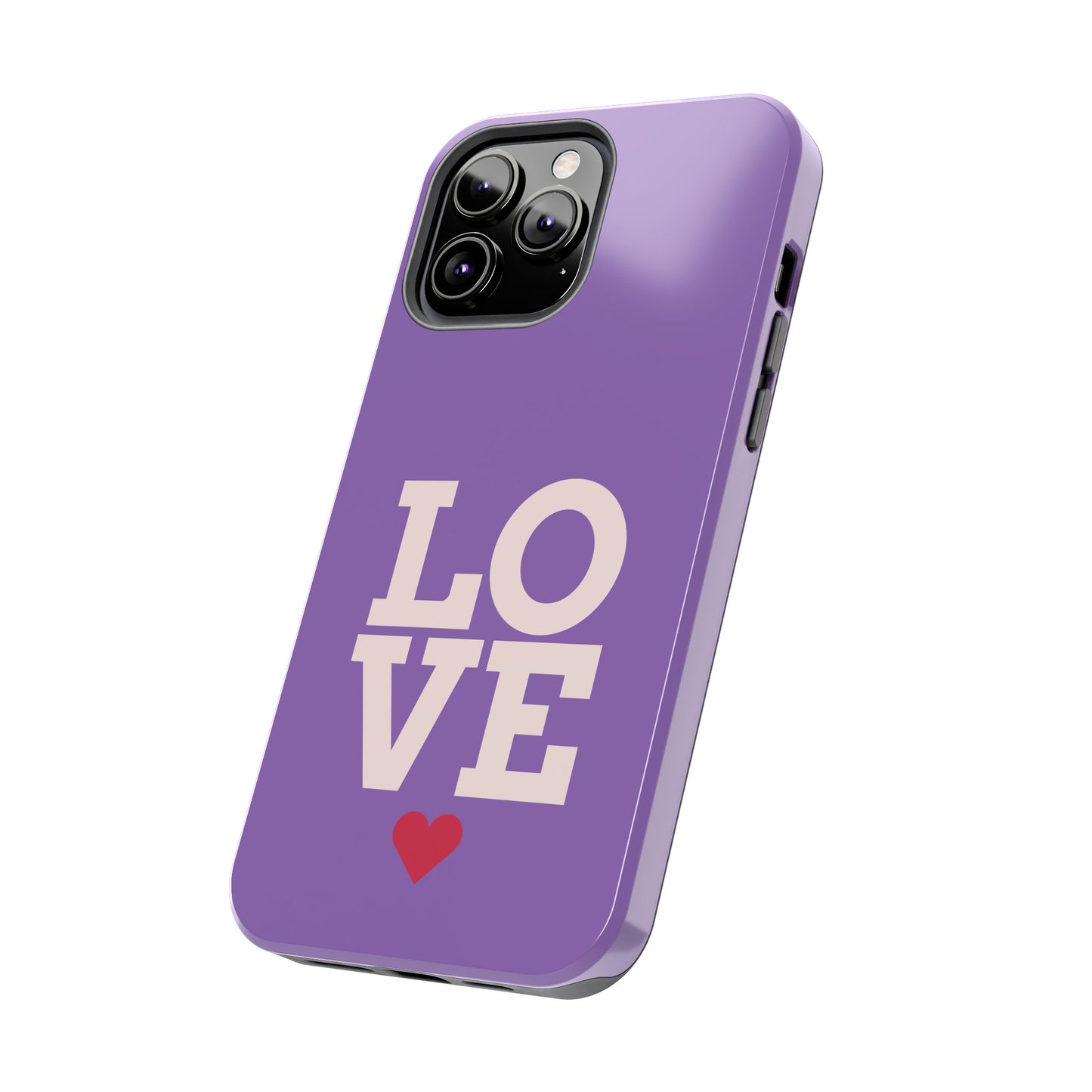 Purple Love Phone Case - Durable & Stylish Tough Case - for iPhone