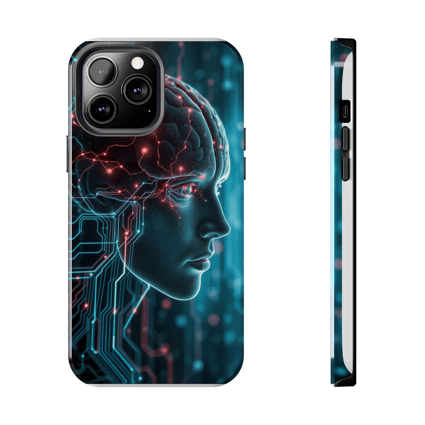 Futuristic Brain Design Tough Phone Case