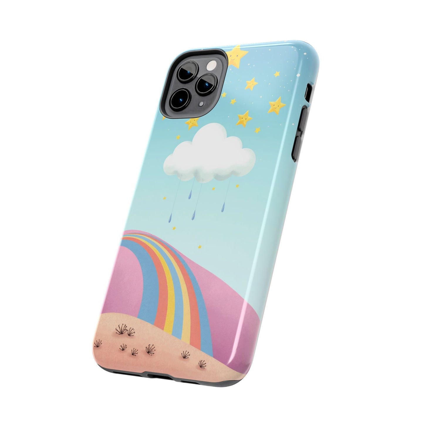 Colorful Rainbow Phone Case - Durable Tough Design for Adventurers