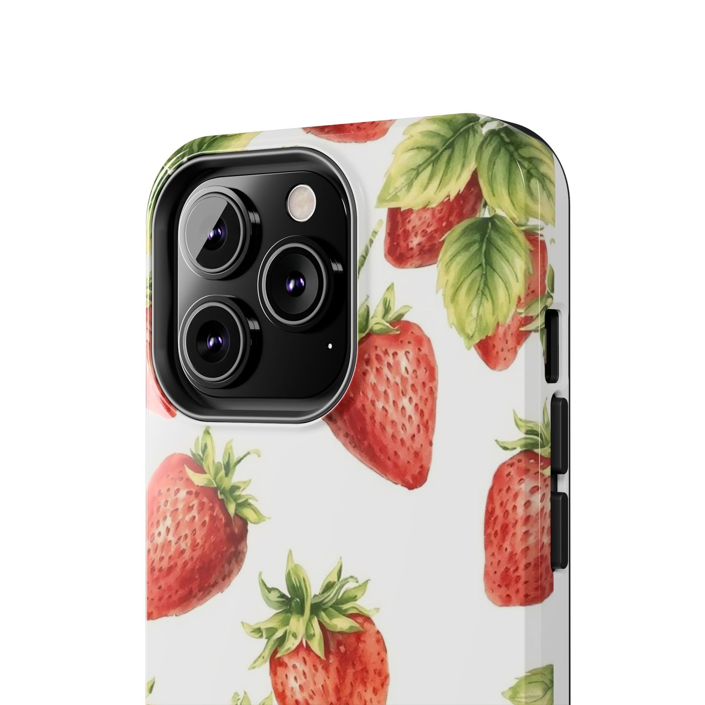 Strawberry Tough Phone Case - Durable Protection with a Fresh Design - for iPhone
