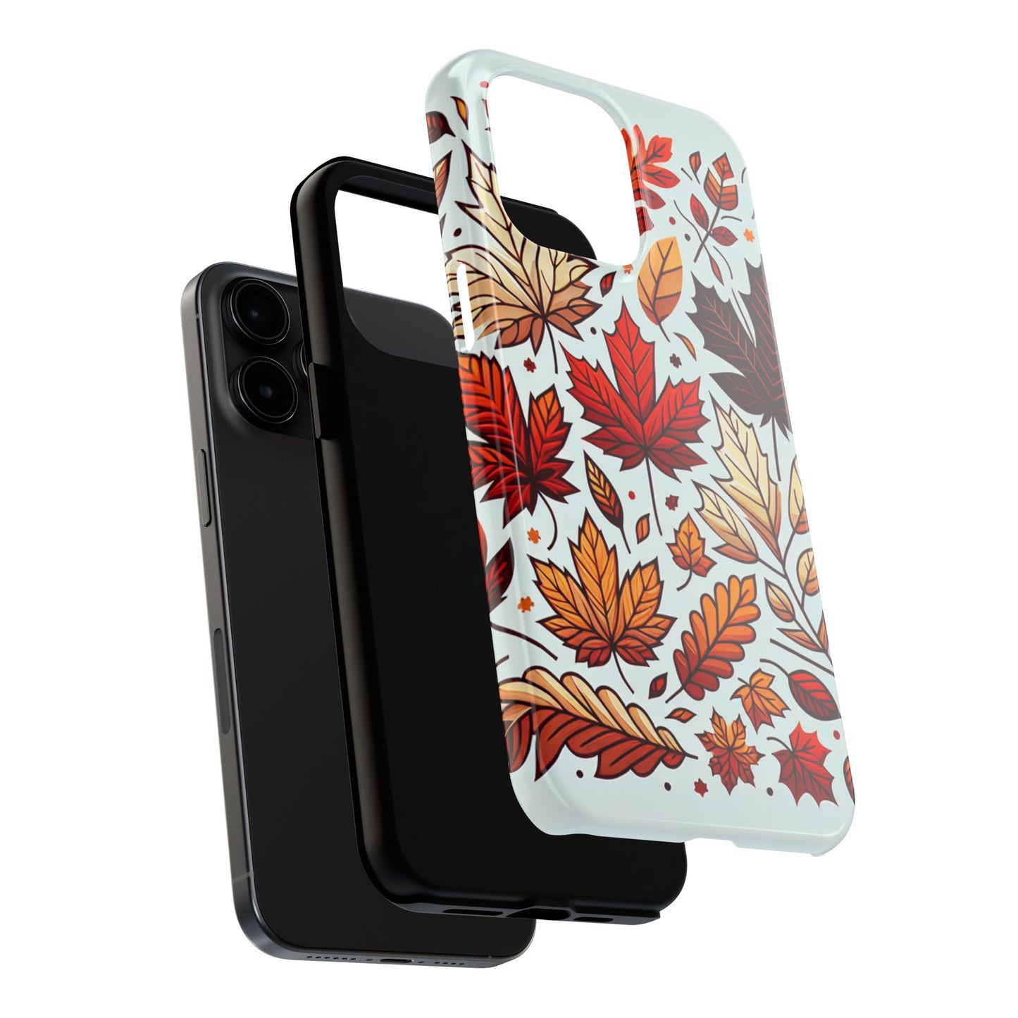 Autumn Leaves Tough Phone Case - Leaves Pattern - for iPhone