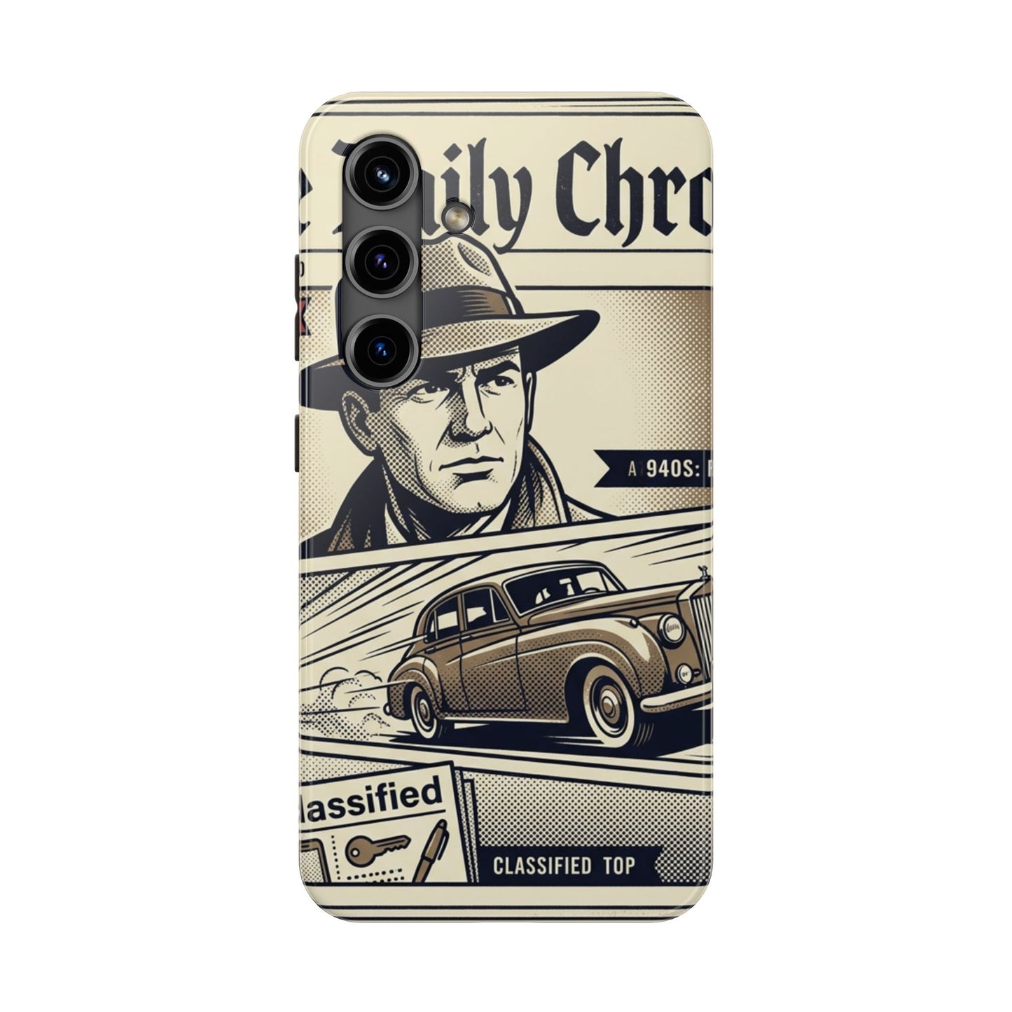 Old Newspaper Tough Phone Case