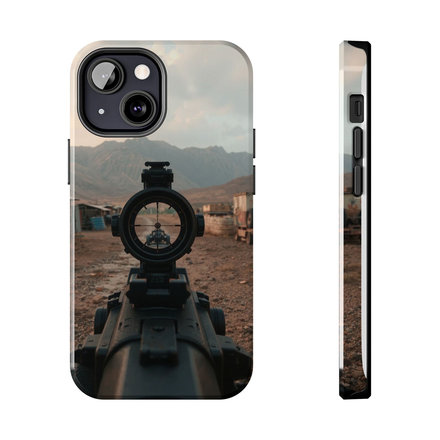 Tough Phone Case - Military Inspired Design with Sniper Scope
