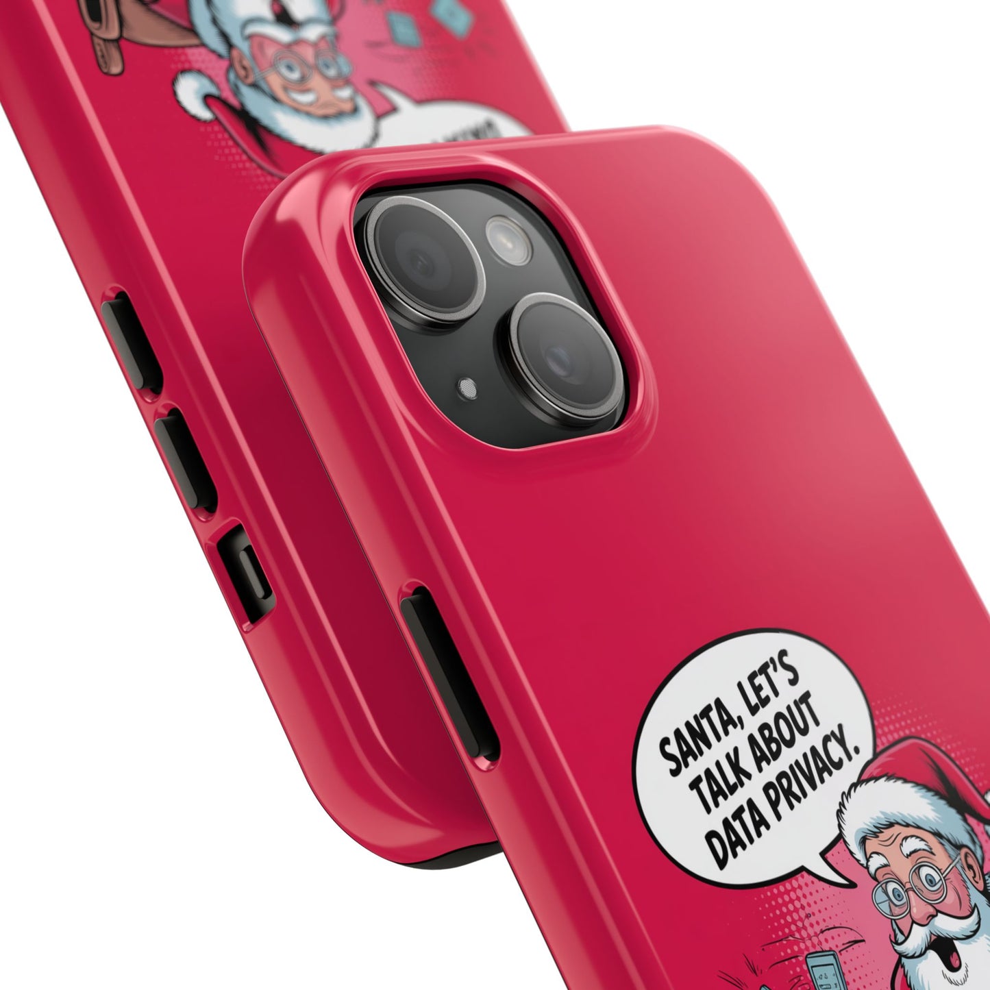 Santa Data Privacy Design Tough iPhone Case for Christmas