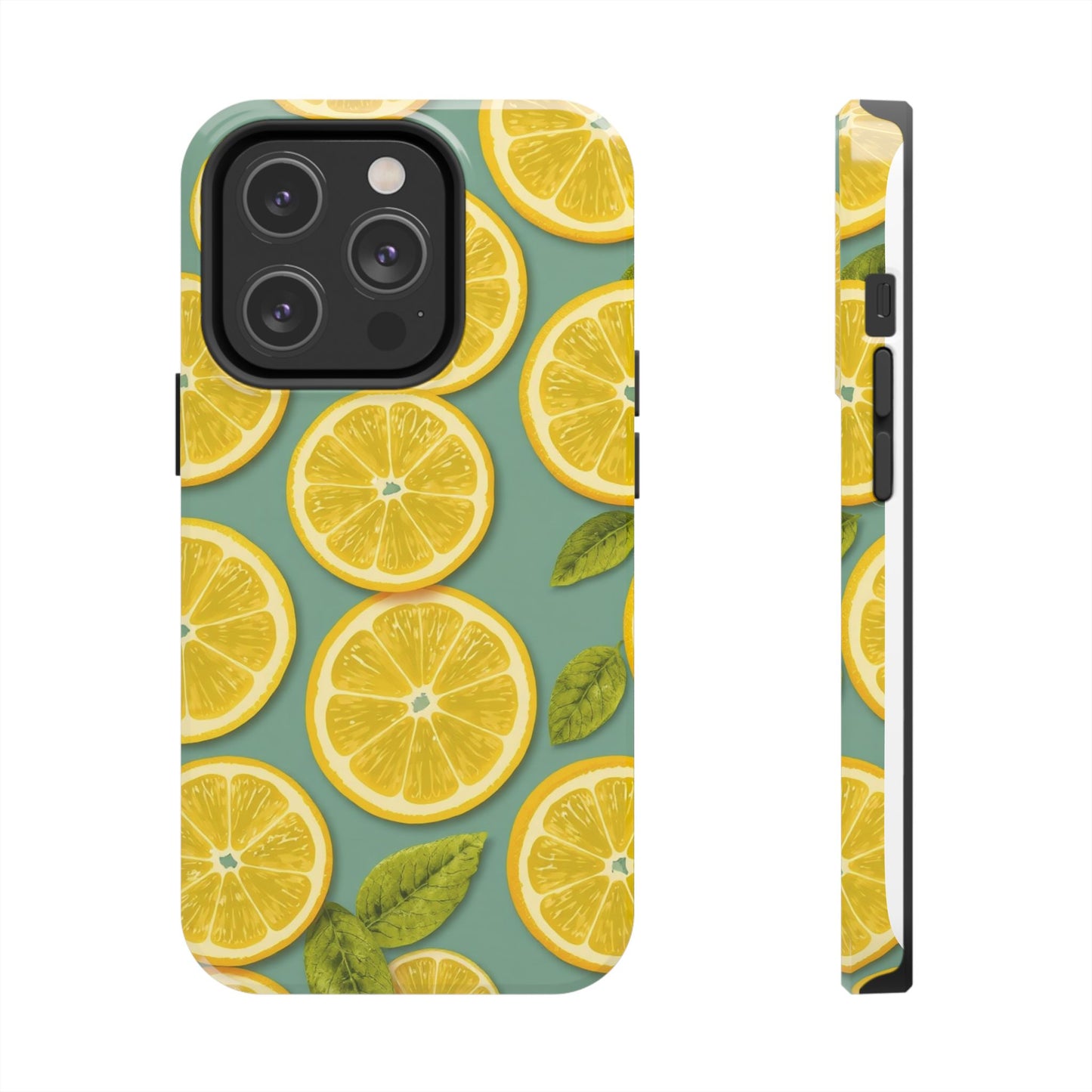 Tough Lemon Pattern Phone Case - Vibrant Citrus Design for Summer Vibes - for iPhone