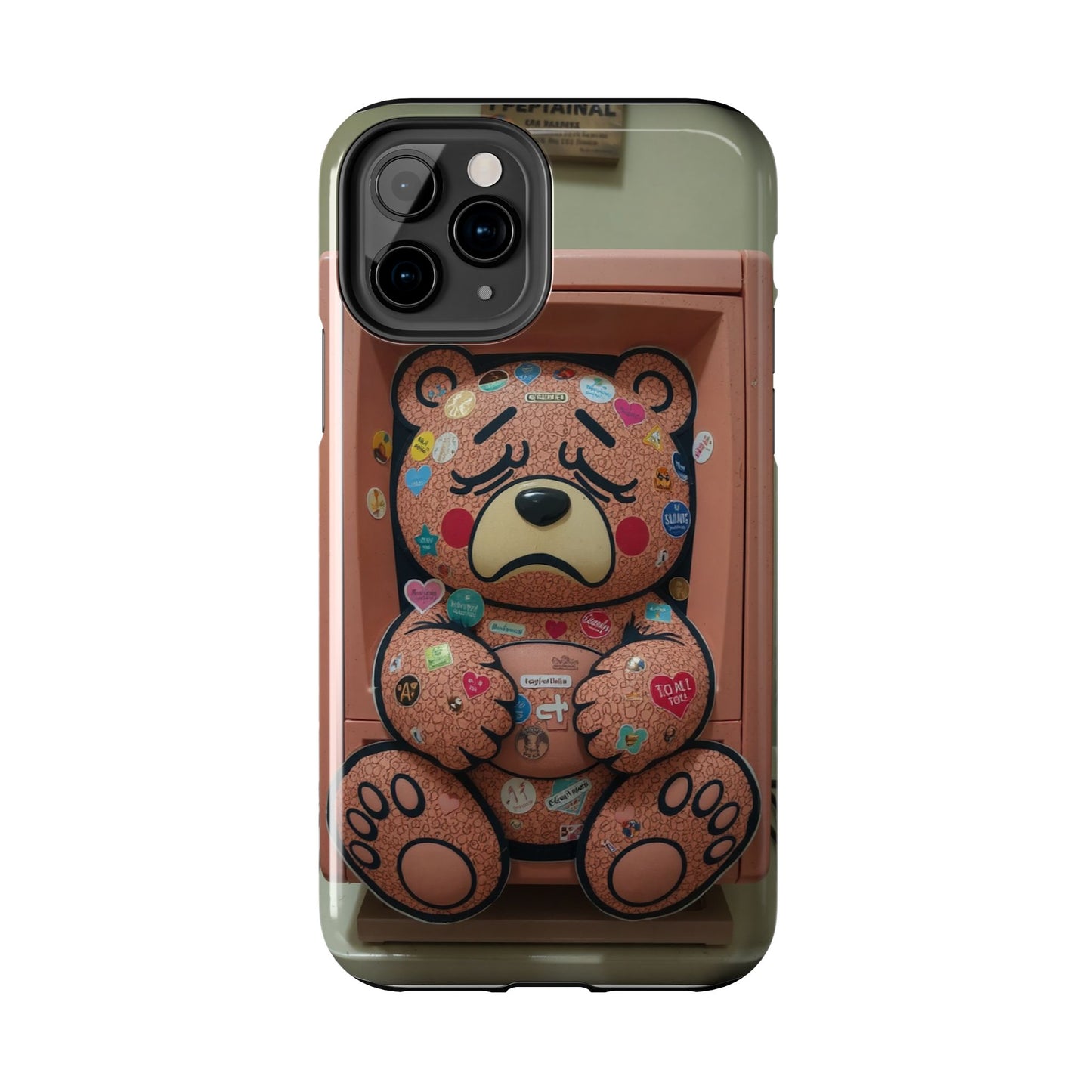 Cute Bear Tough Phone Case - Durable Protection with Fun Design