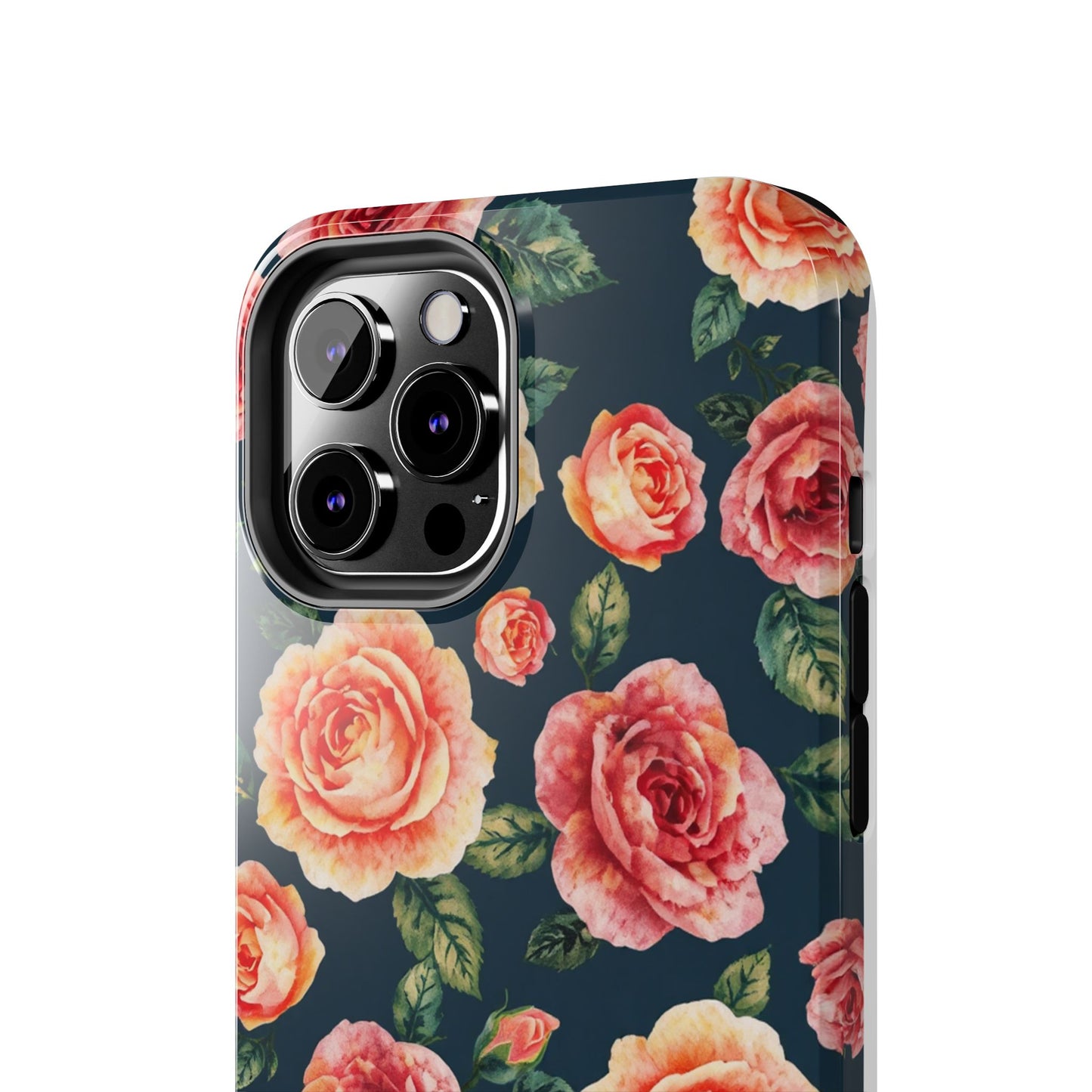 Floral Tough Phone Cases - Durable & Stylish New Age Rose Design - for iPhone
