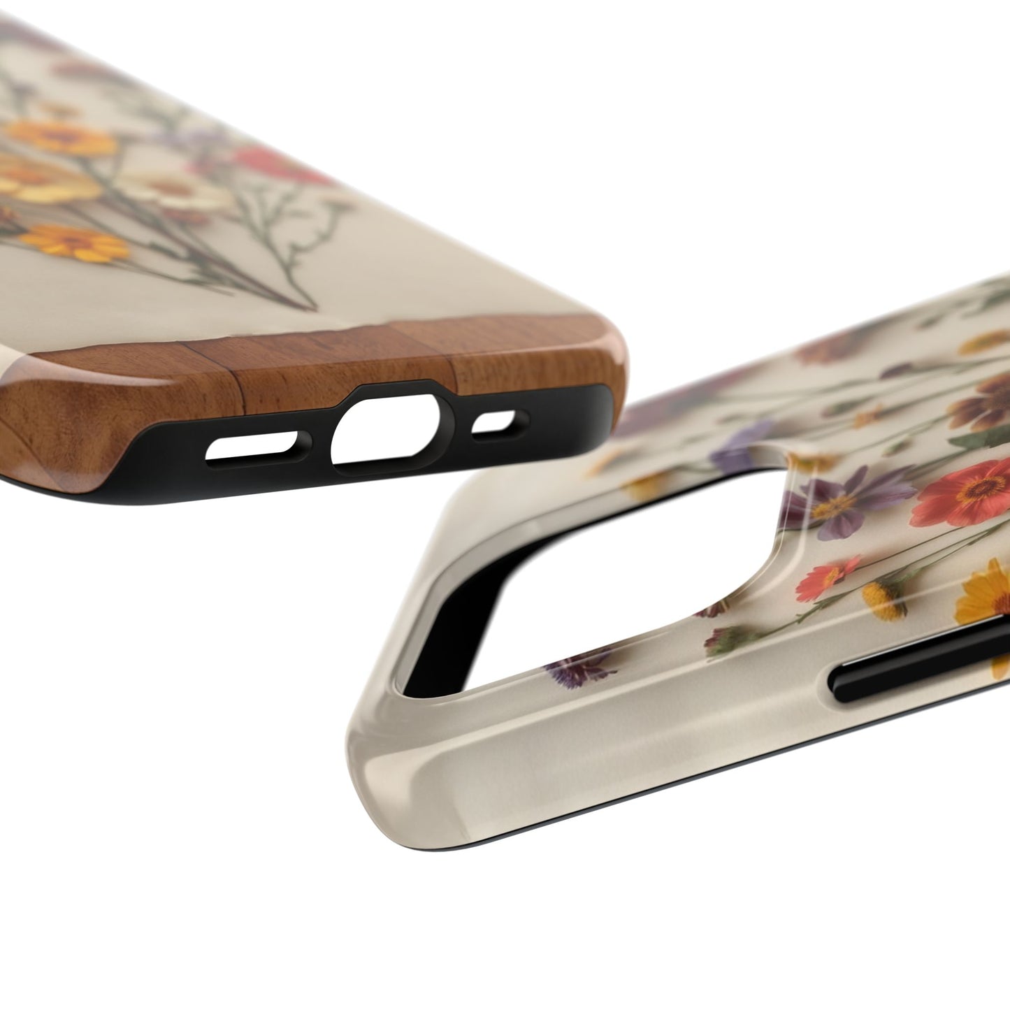 Floral Tough Phone Case - Durable Protection with Nature-Inspired Design