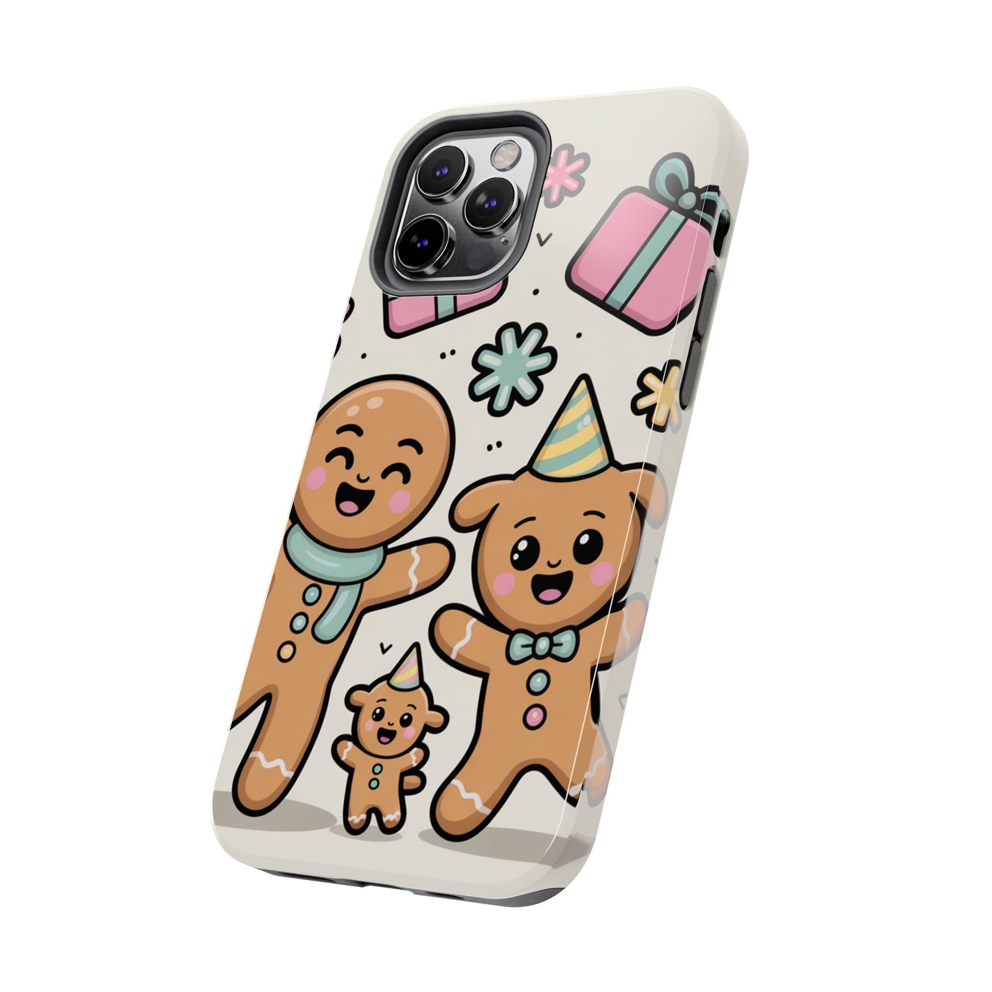 Gingerbread Family Dancing Holiday Phone Case