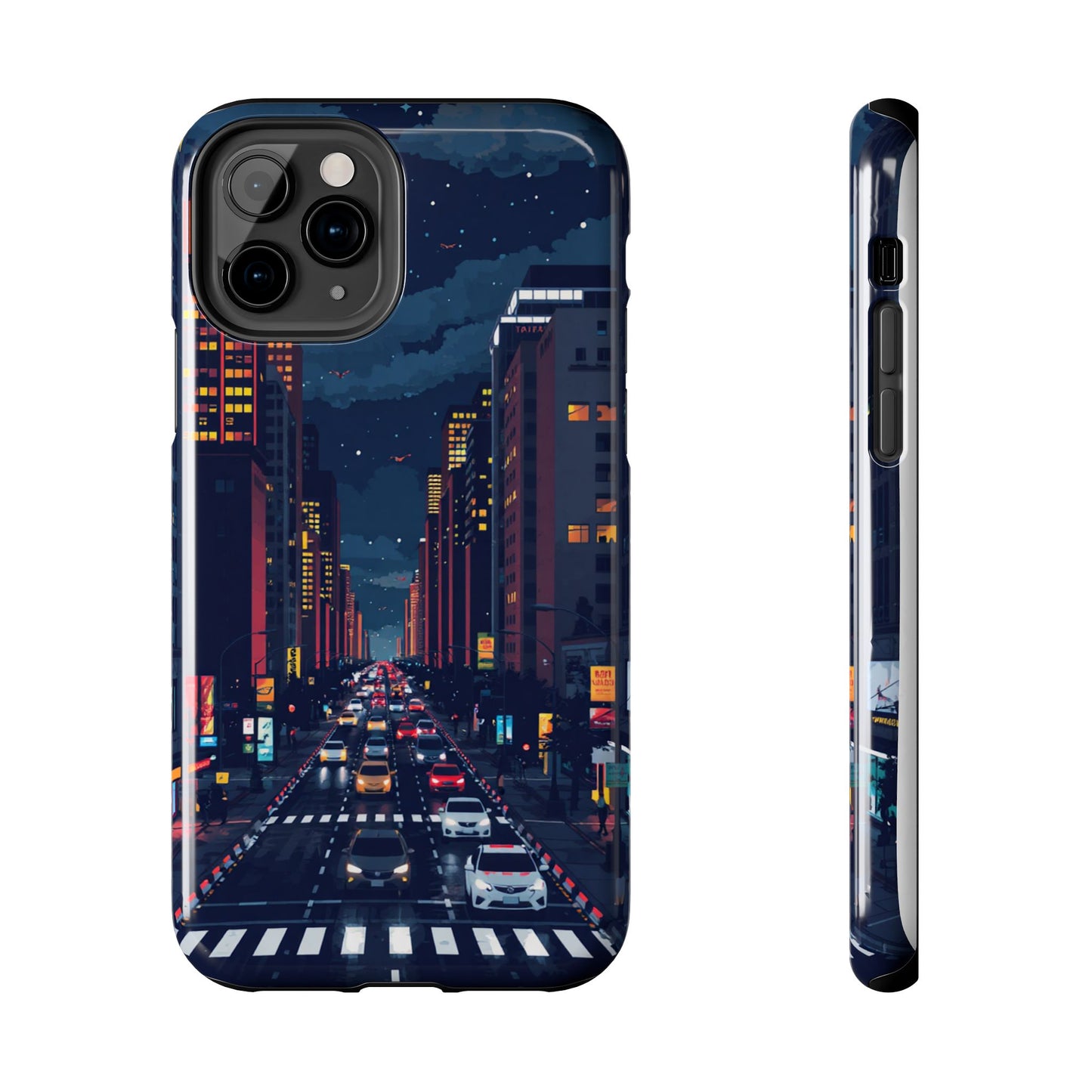 Urban Nightlife Tough Phone Case - Durable & Stylish Protection
