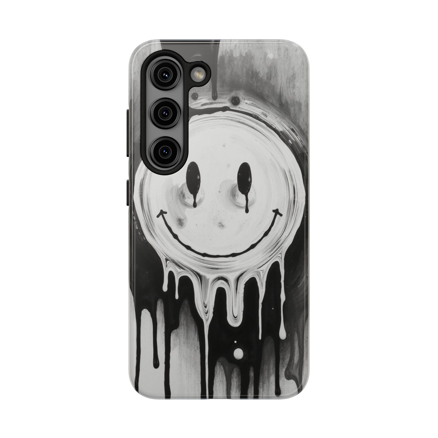 Dripping Smiley Tough Phone Case - Stylish & Durable Protection