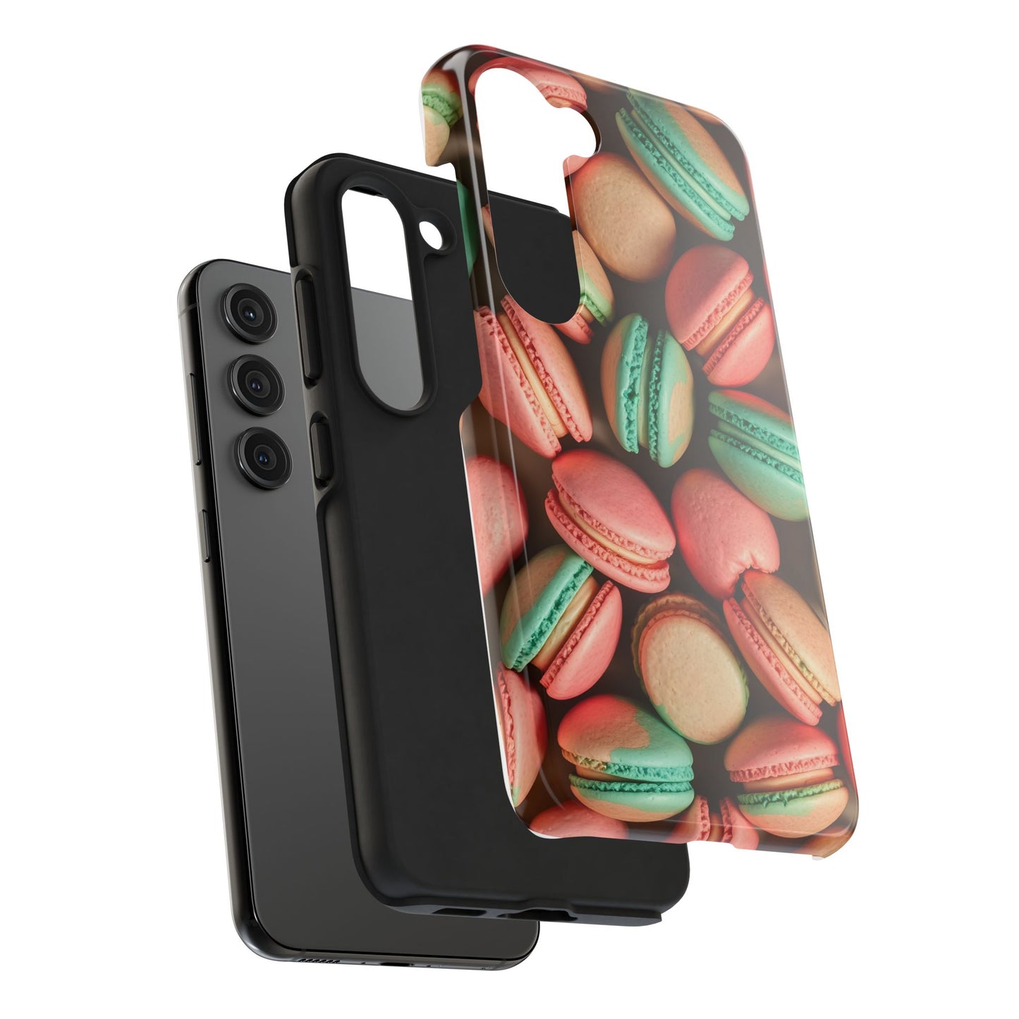 Colorful Tasty Macarons Tough Phone Case - Durable Protection with Sweet Aesthetic - for iPhone