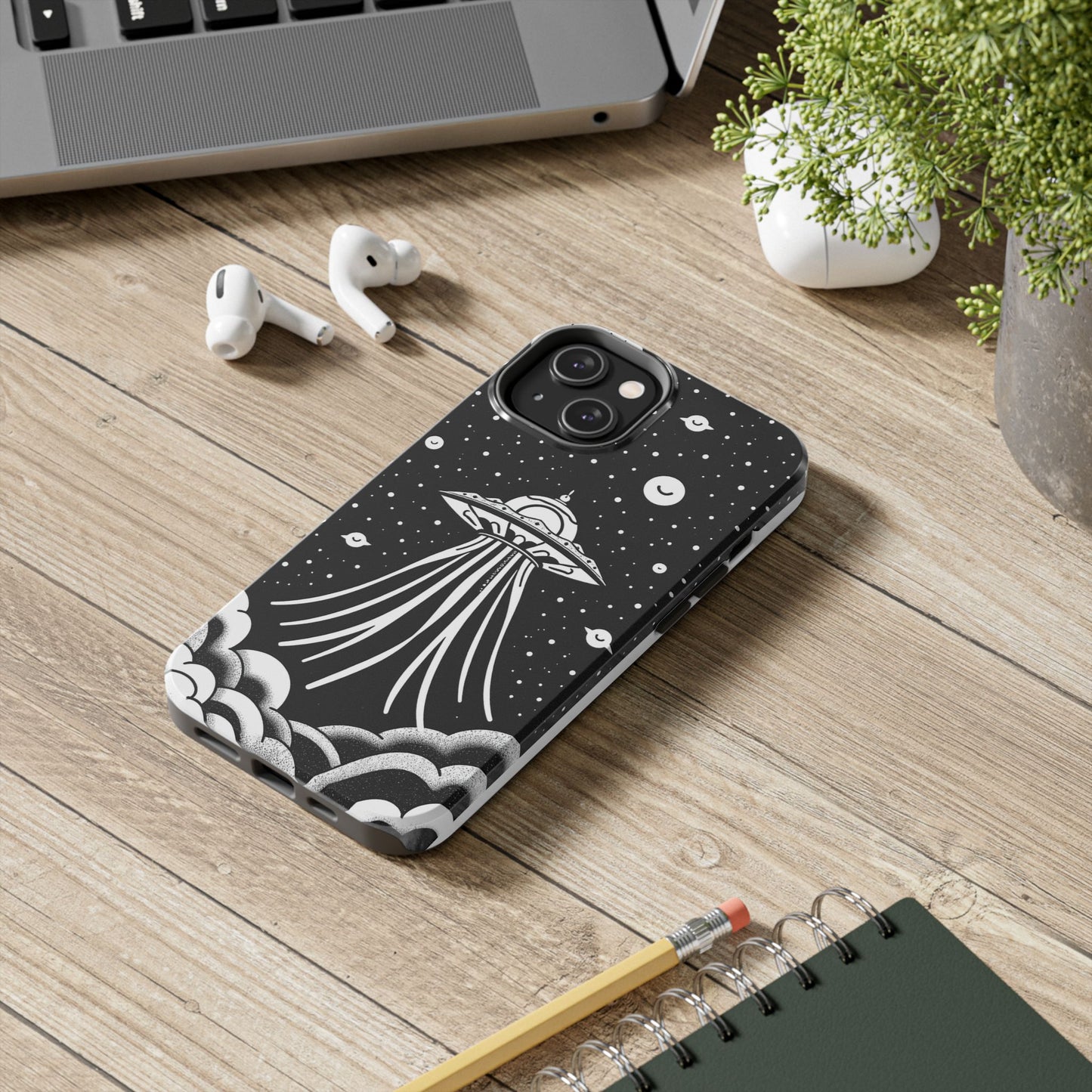 Galaxy UFO Tough Phone Case - Durable Protection with Unique Space Design