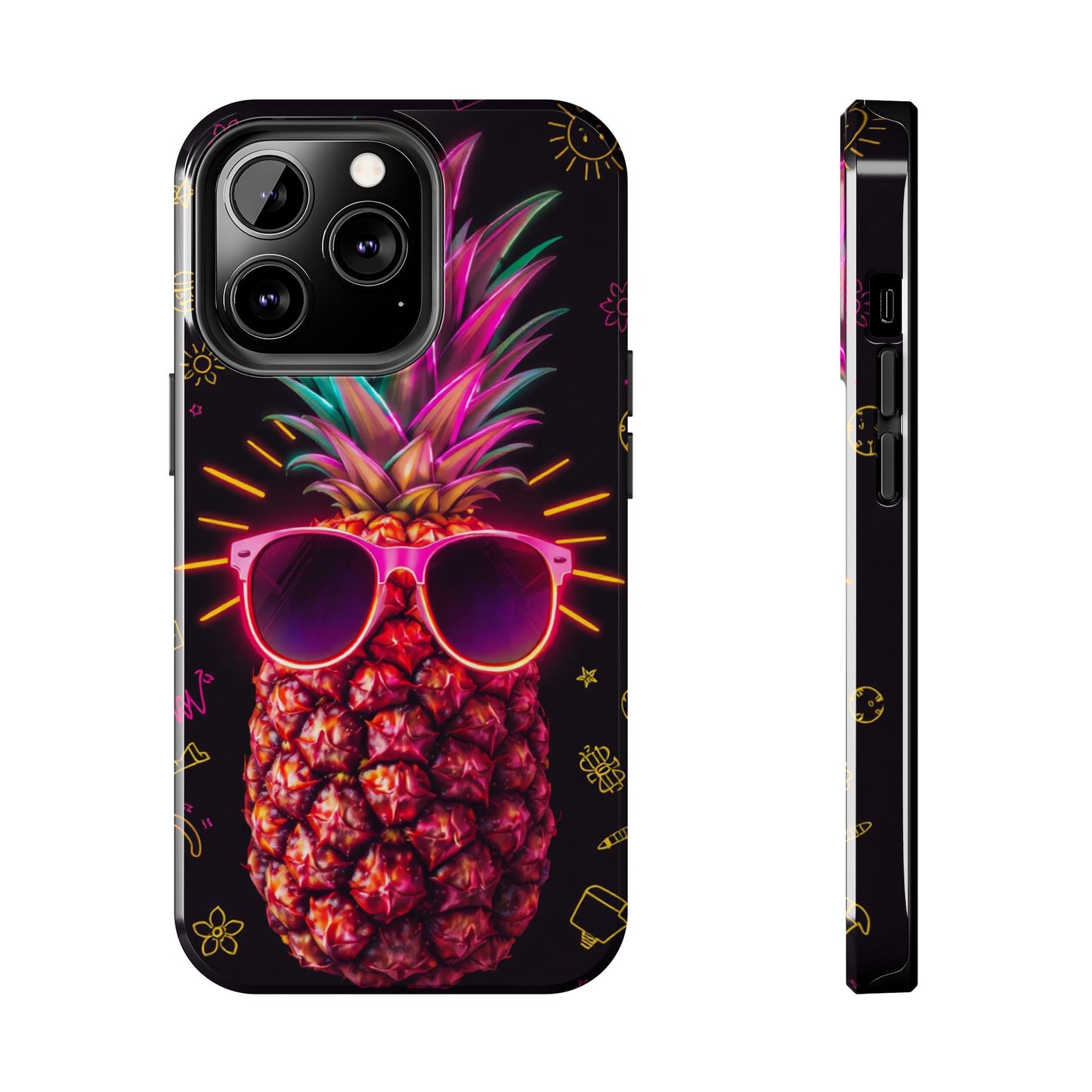Tough Pineapple Phone Case - Cool, Vibrant Design Perfect for Summer Vibes