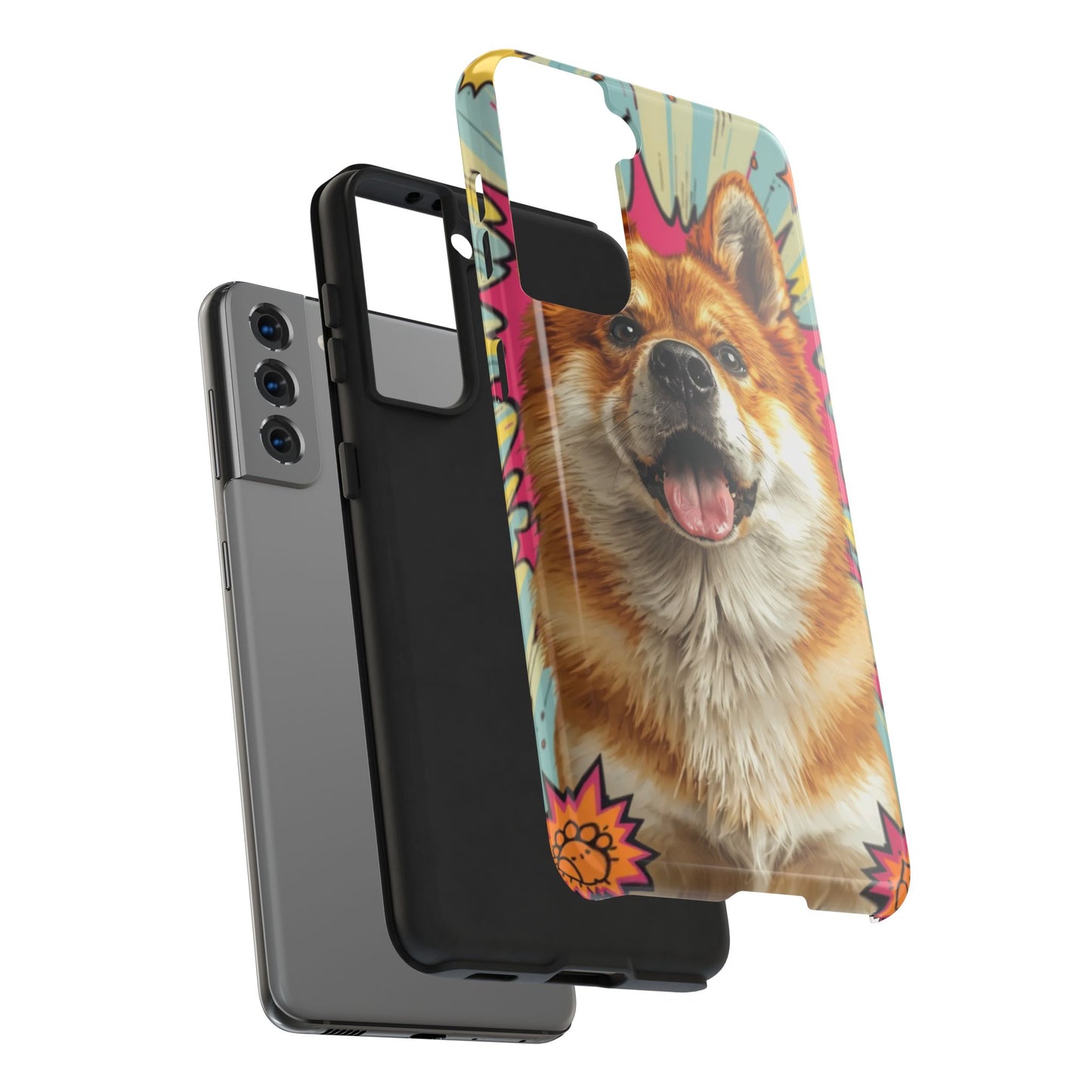 Playful Dog Tough Phone Case - Durable & Stylish Pet Lover Gift