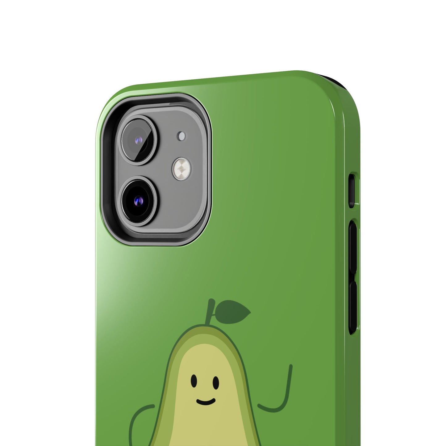 Vegan Avocado Tough Phone Case - Cute & Durable Phone Cover - for iPhone