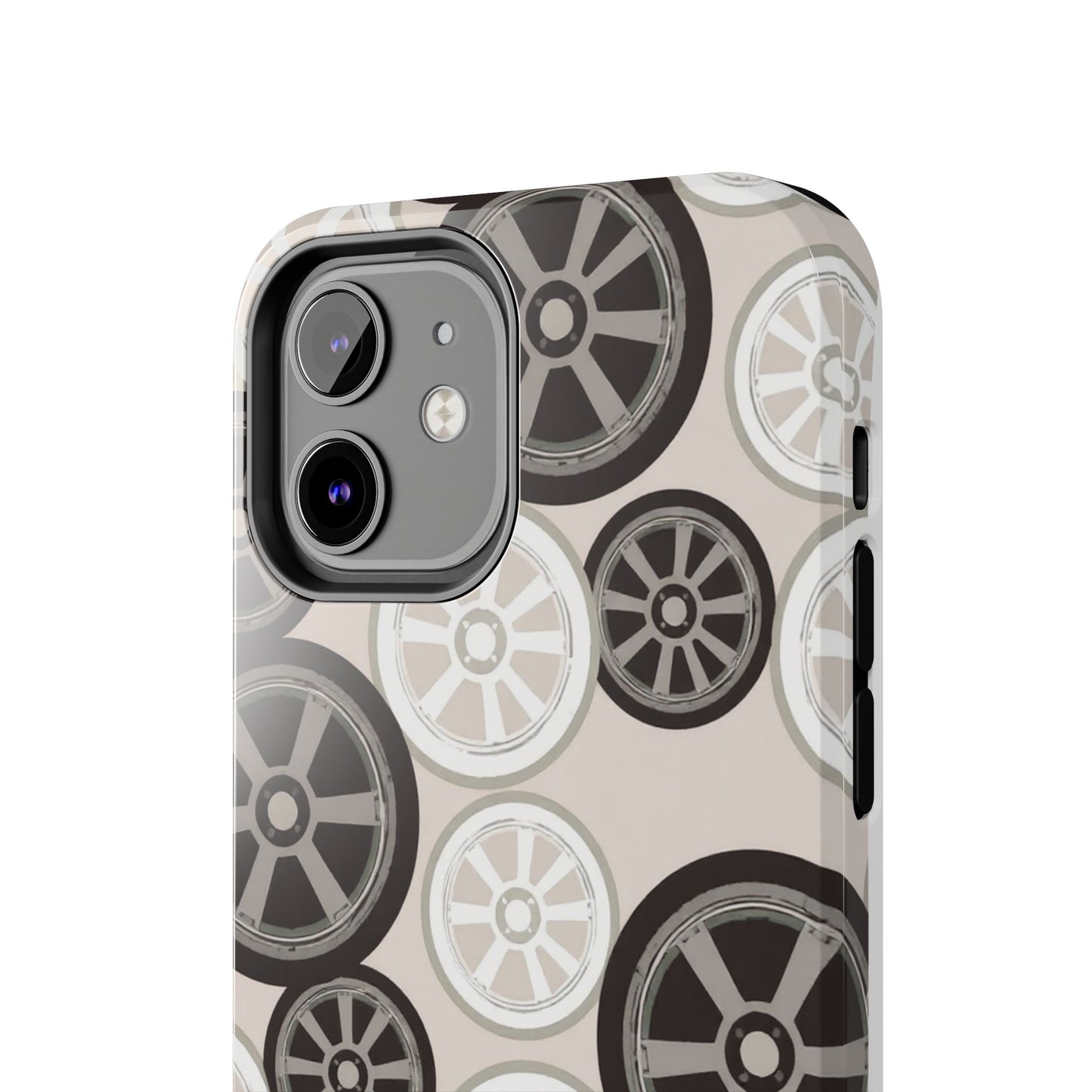 Racing Wheel Design Tough Phone Case – Durable Protection for Automotive Enthusiasts