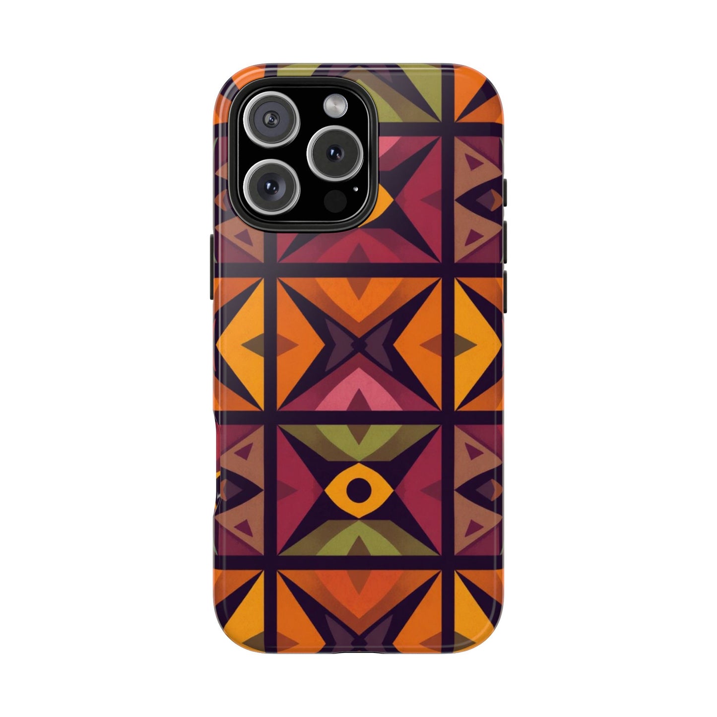Vibrant Tribal Geometric Tough Phone Case - Colorful Protection for Your iPhone