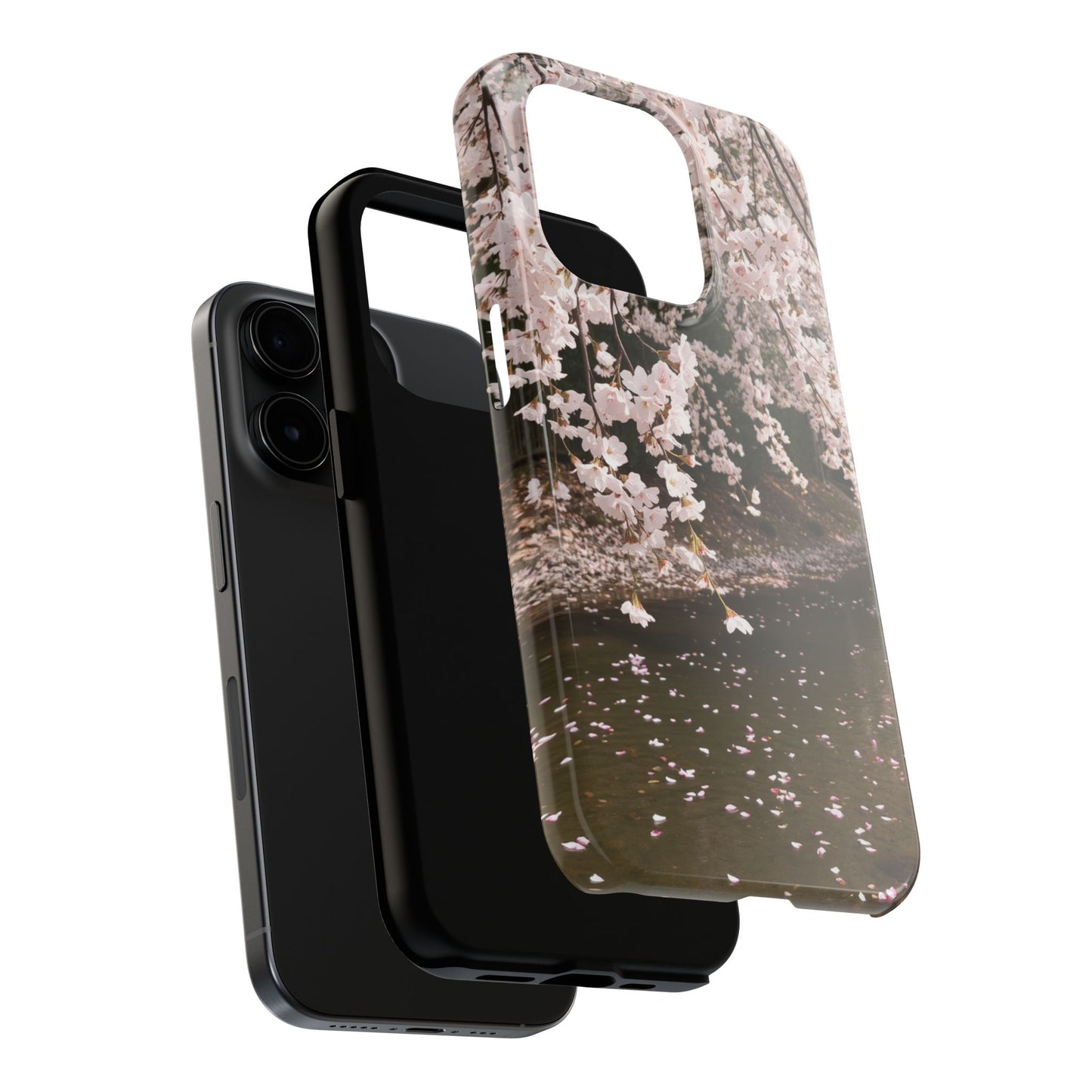 Cherry Blossom Tough Phone Cases - Durable Protection with Floral Serenity