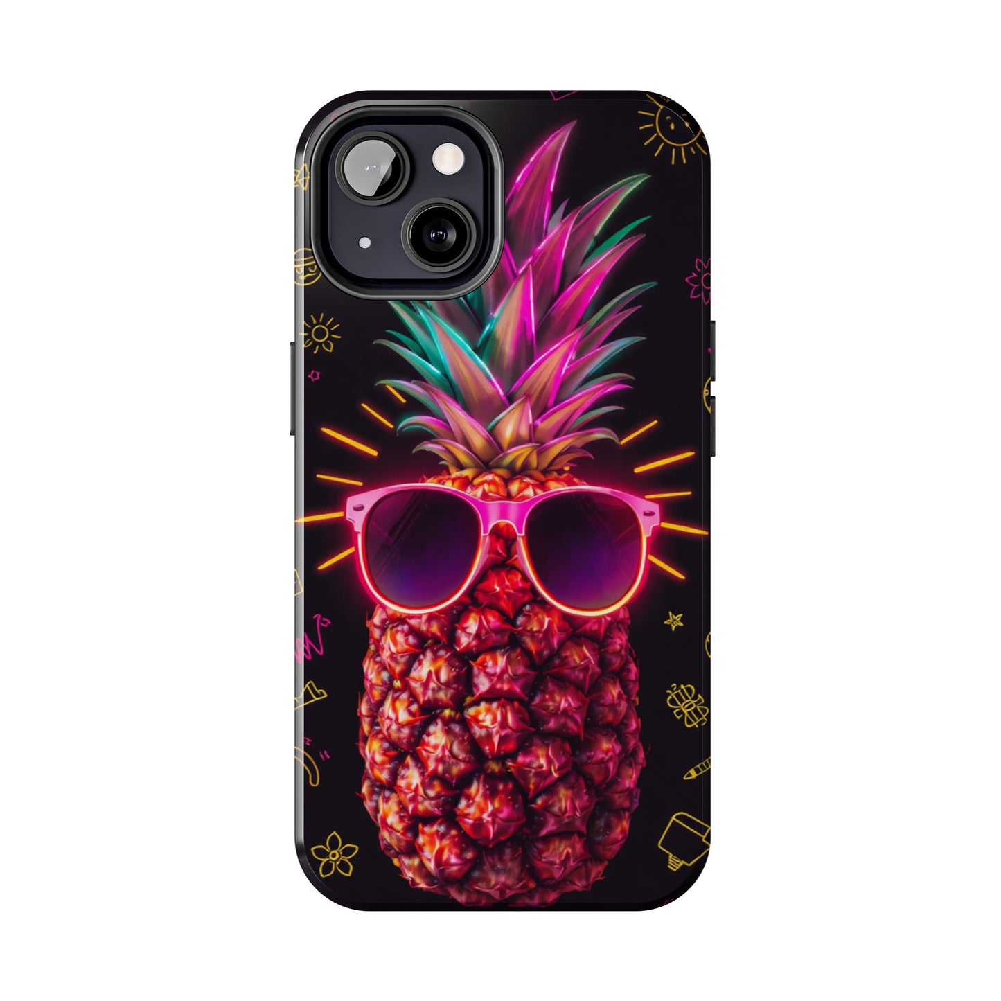 Tough Pineapple Phone Case - Cool, Vibrant Design Perfect for Summer Vibes