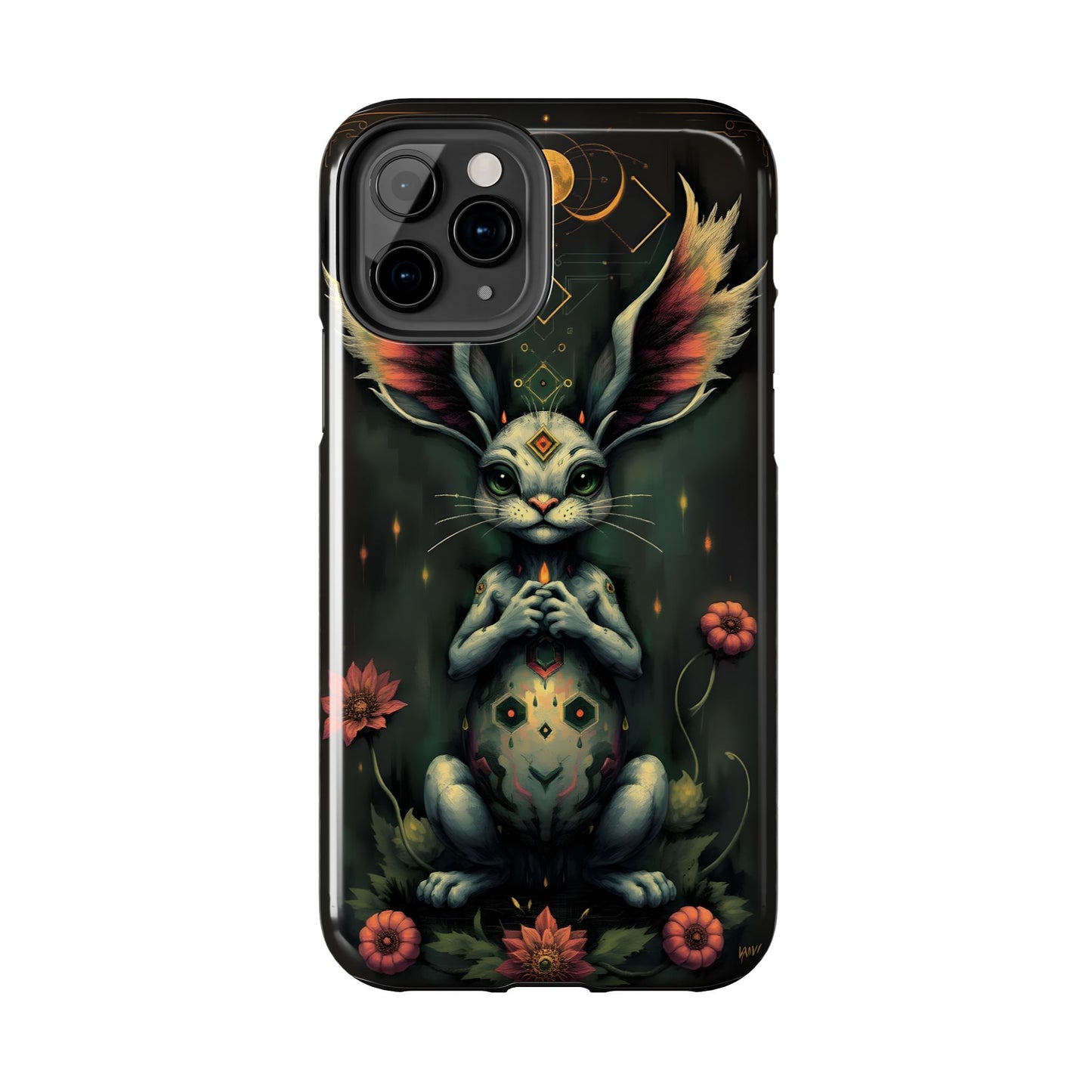 Artistic Rabbit Phone Cases - Unique and Durable Design of Mystical Bunny - for iPhone