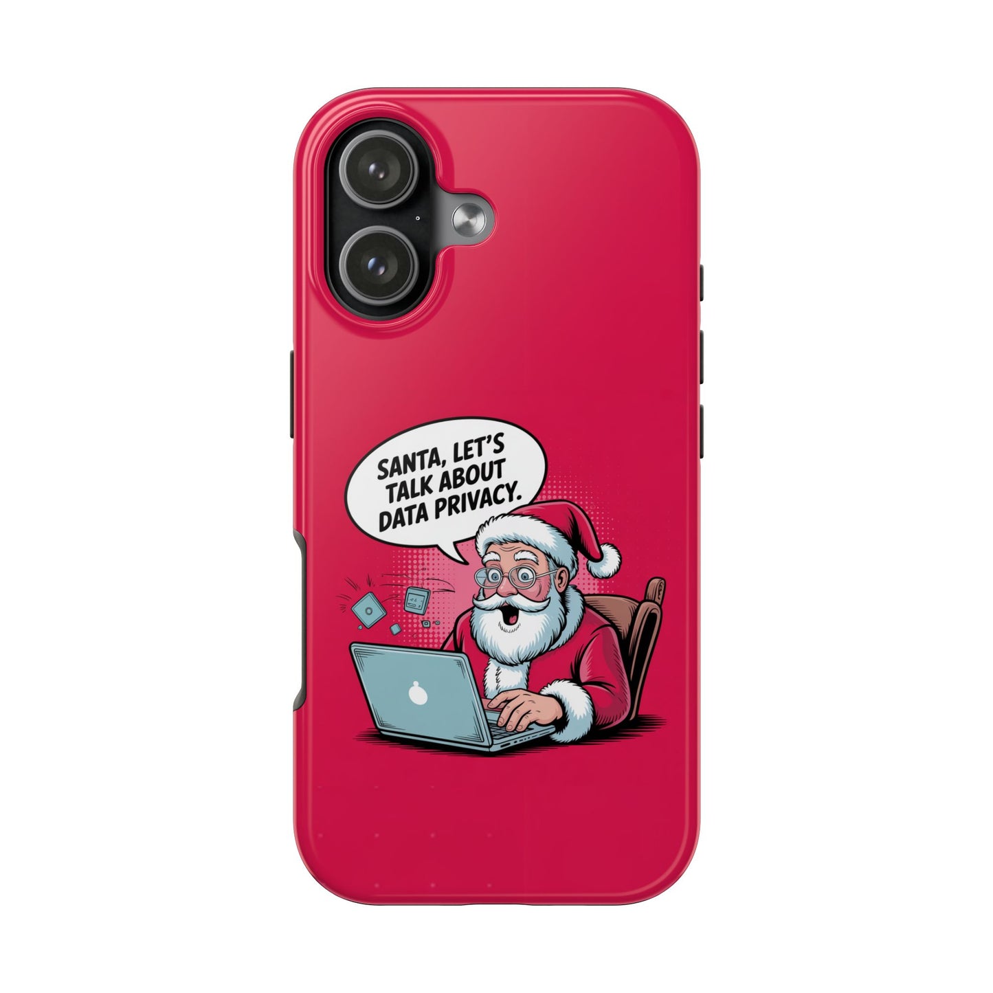 Santa Data Privacy Design Tough iPhone Case for Christmas