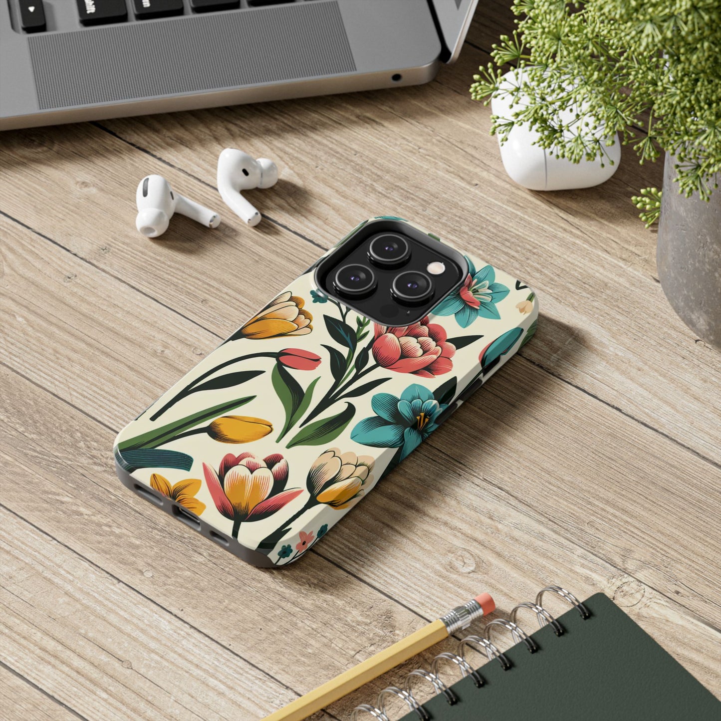 Floral Tough Phone Case - Vibrant Flower Design for Stylish Protection - for iPhone