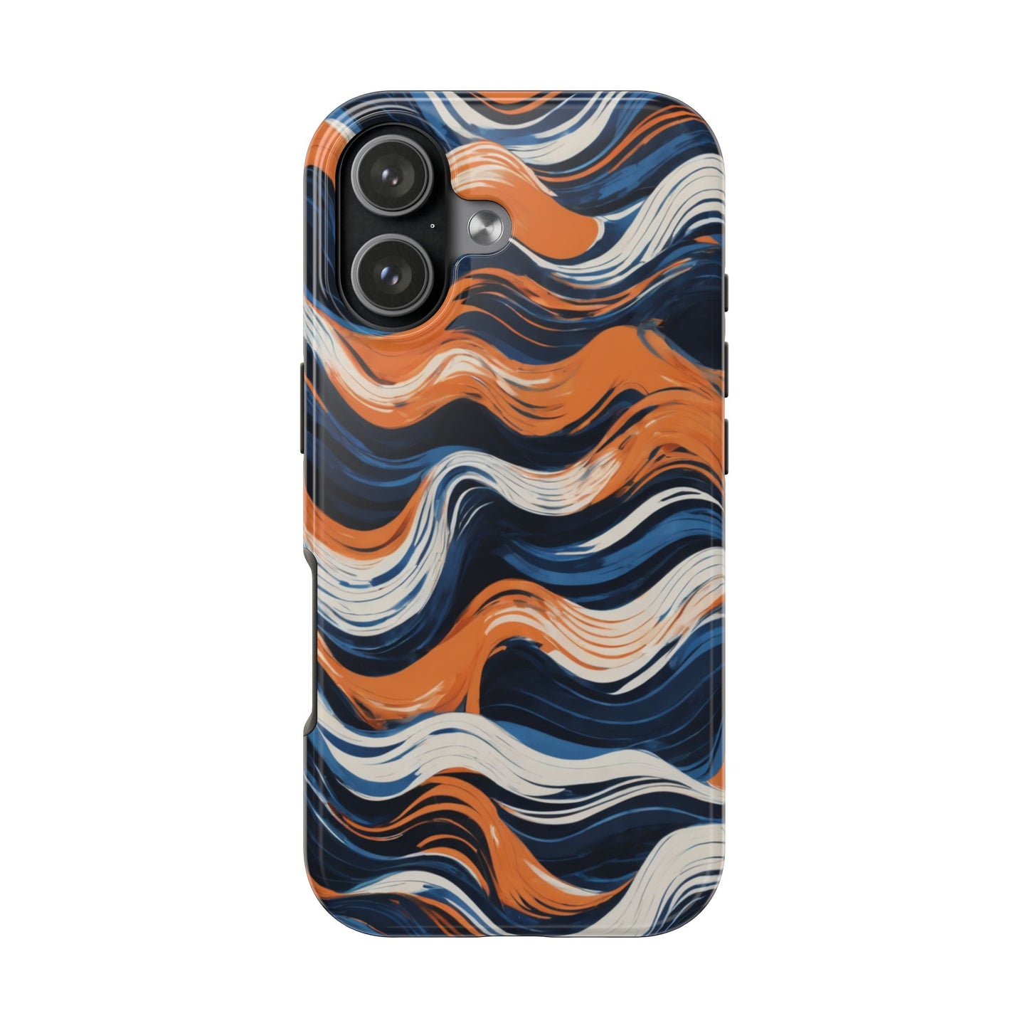 Wave Pattern Tough Phone Case - Stylish and Durable for Modern Lifestyle - for iPhone