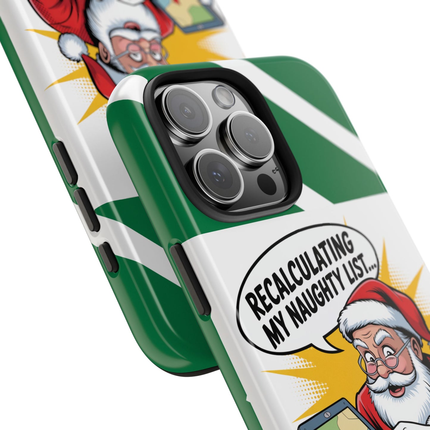 Santa Naughty List Phone Case - Tough & Fun Holiday Protection