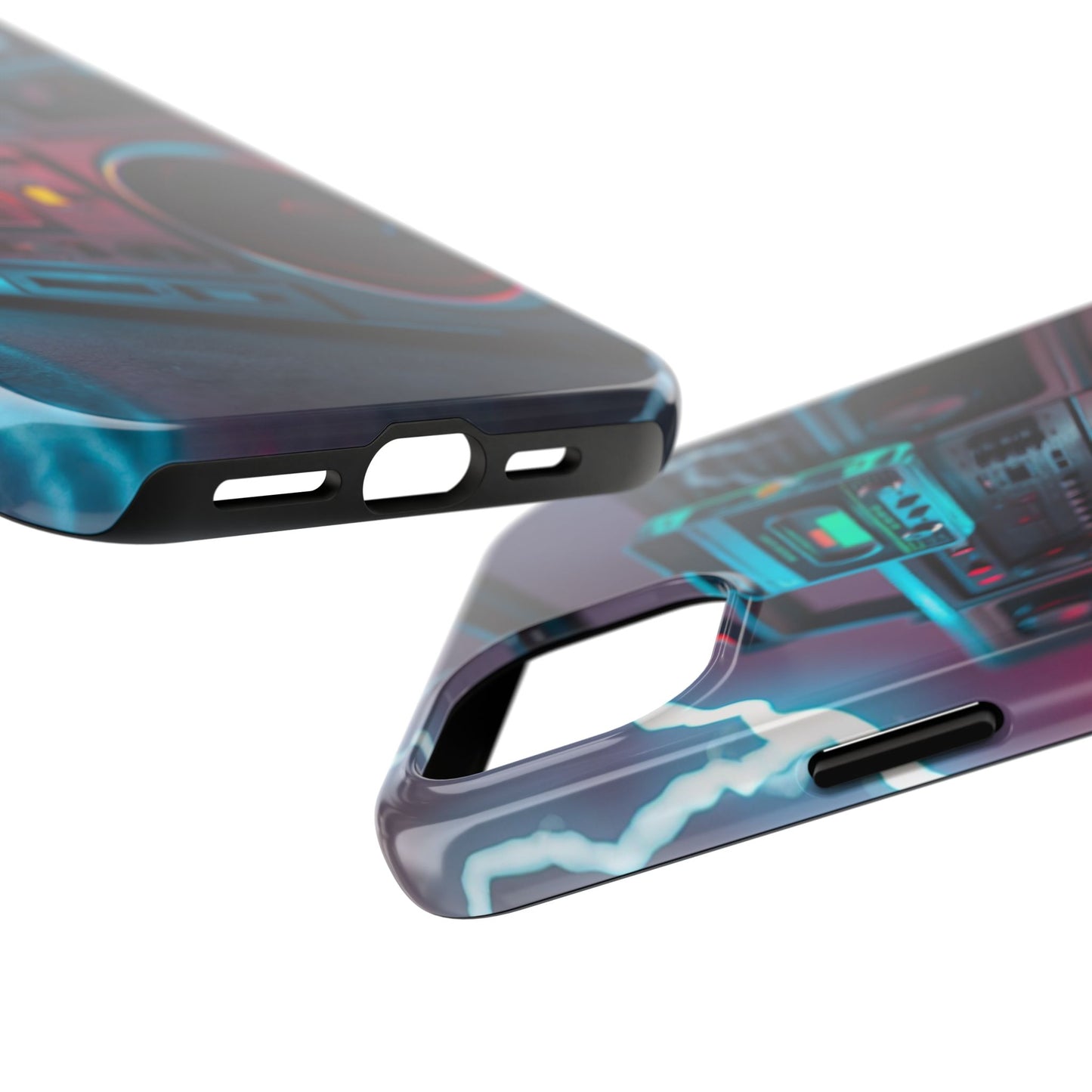 Retro Boombox Tough Phone Case – Vibrant Protection for Music Lovers