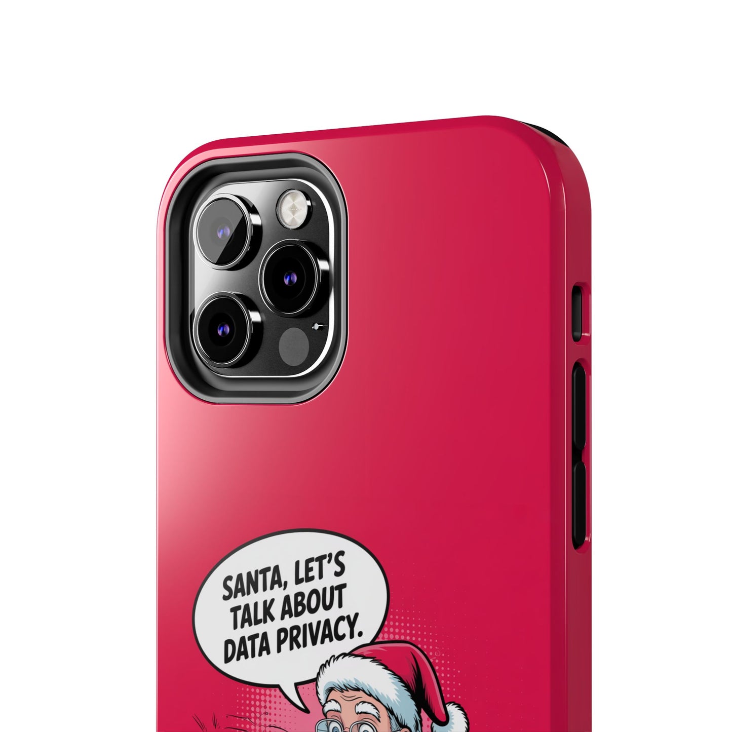 Santa Data Privacy Design Tough iPhone Case for Christmas