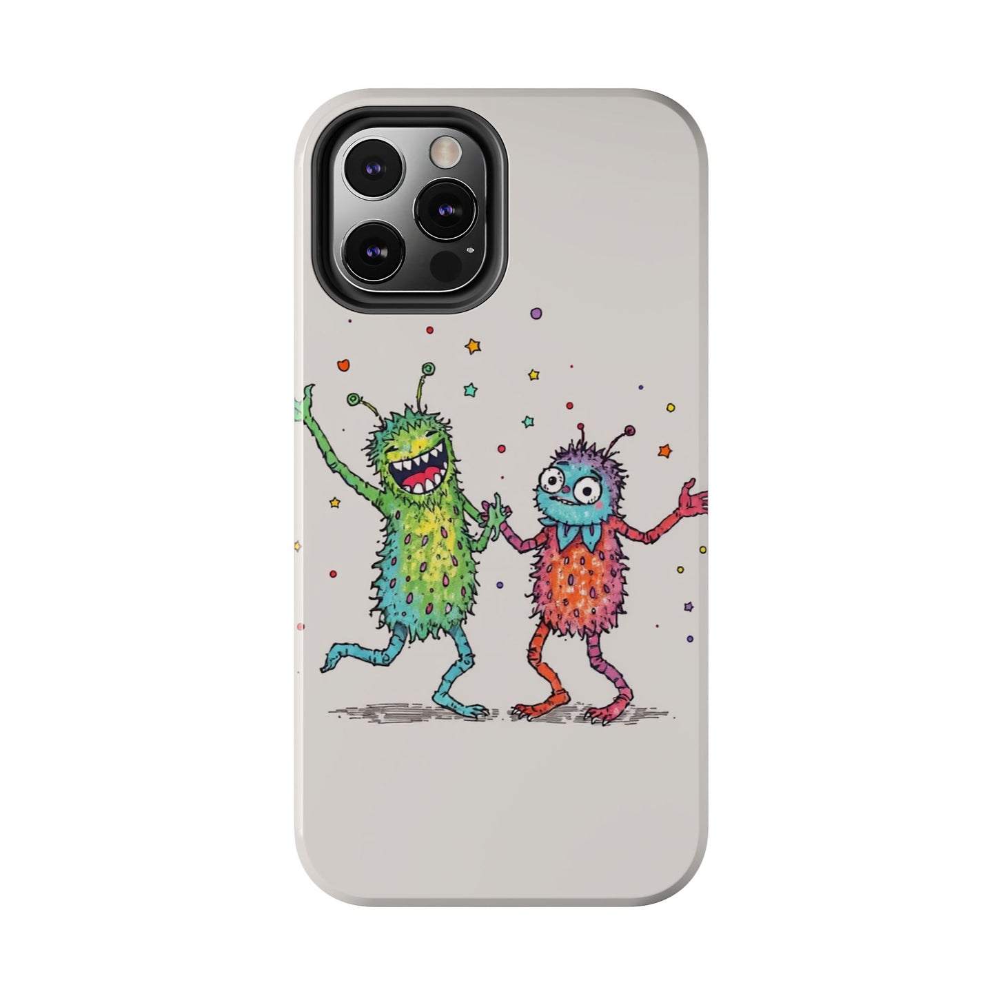 Colorful Monster Tough Phone Case - Fun and Playful Design