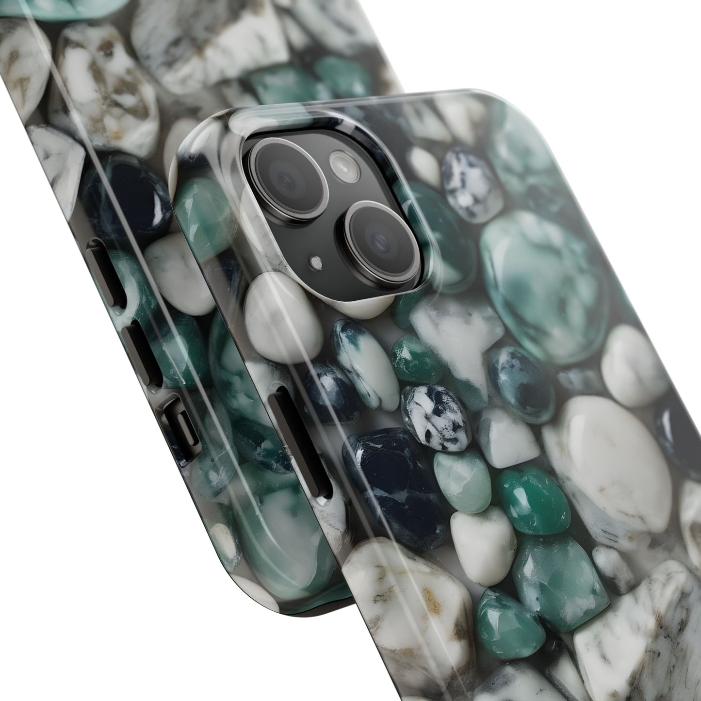 Small Rocks Pattern Tough Phone Case - Stylish & Durable Protection - for iPhone