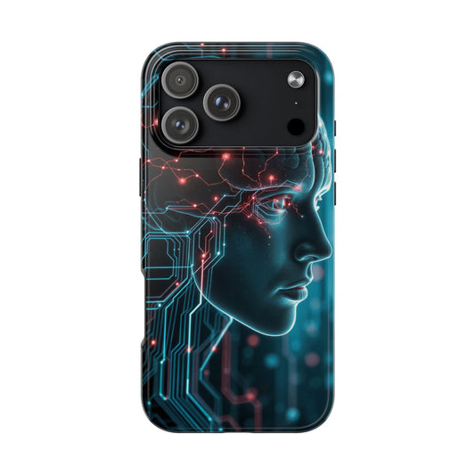 Futuristic Brain Design Tough Phone Case