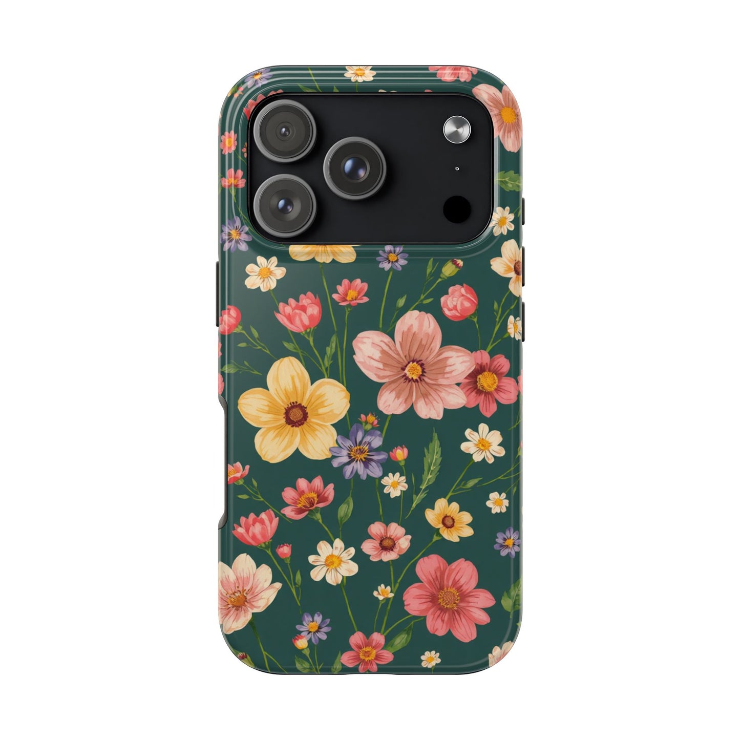 Vintage Spring Flowers Tough Phone Case - Durable Protection for iPhone